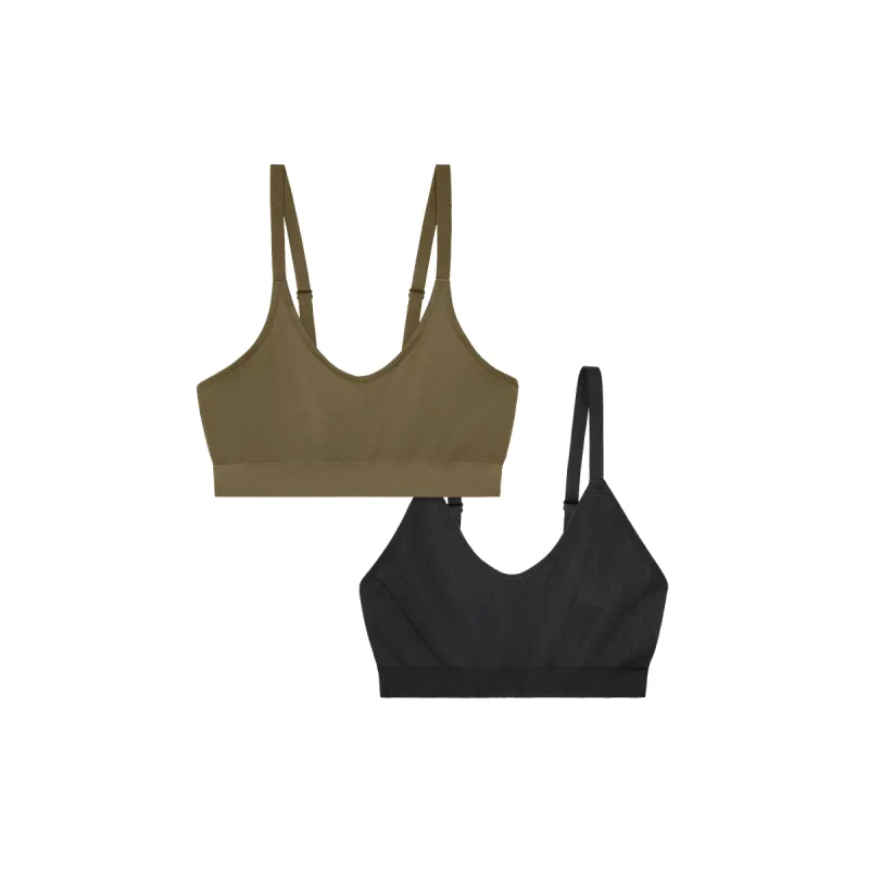 Women's Seamless Scoop Bralette 2-Pack sold by Bombas