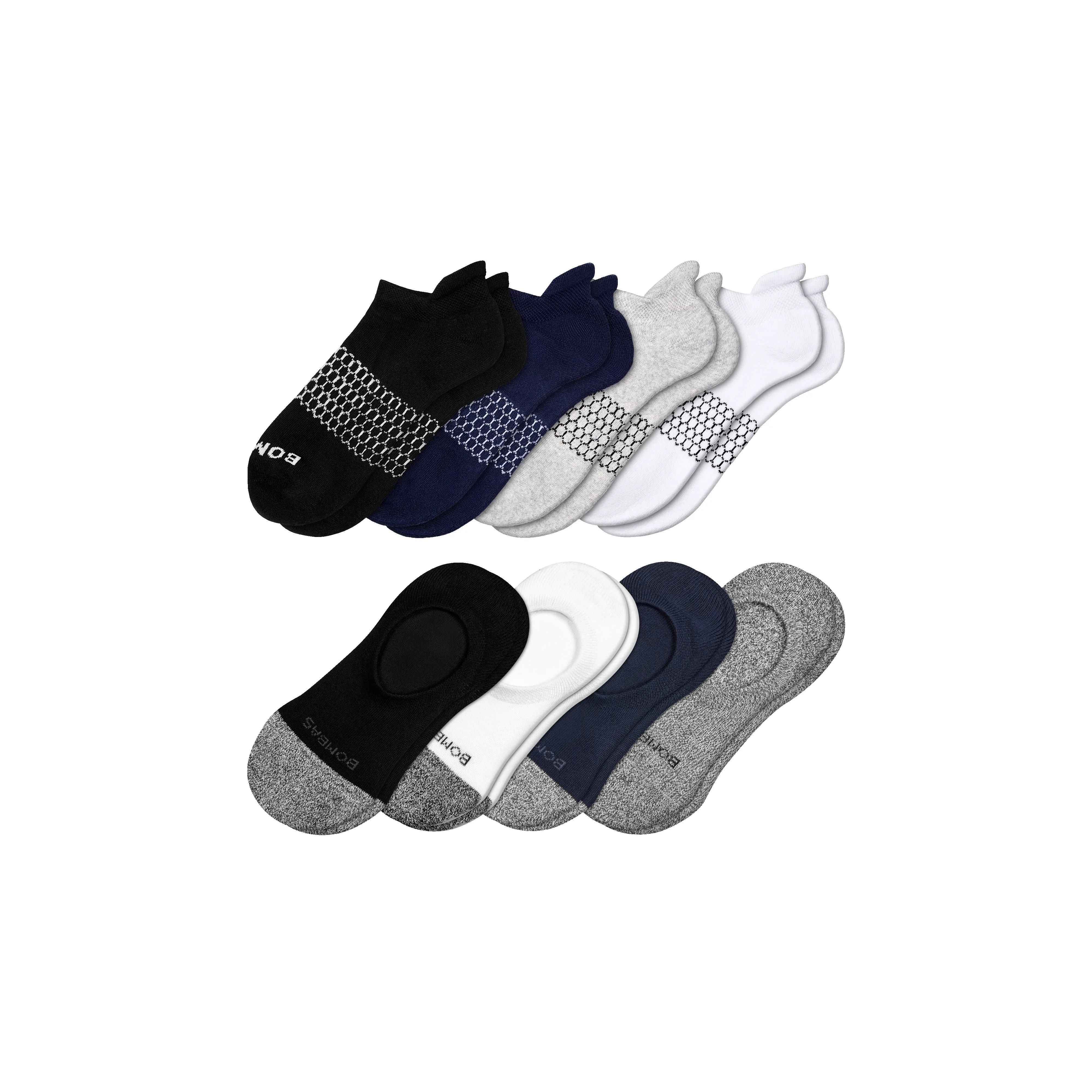 Women's Ankle & Cushioned No Show Sock 8-Pack sold by Bombas