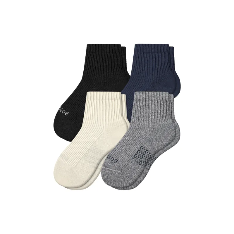 Men's Modern Rib Quarter Sock 4-Pack sold by Bombas