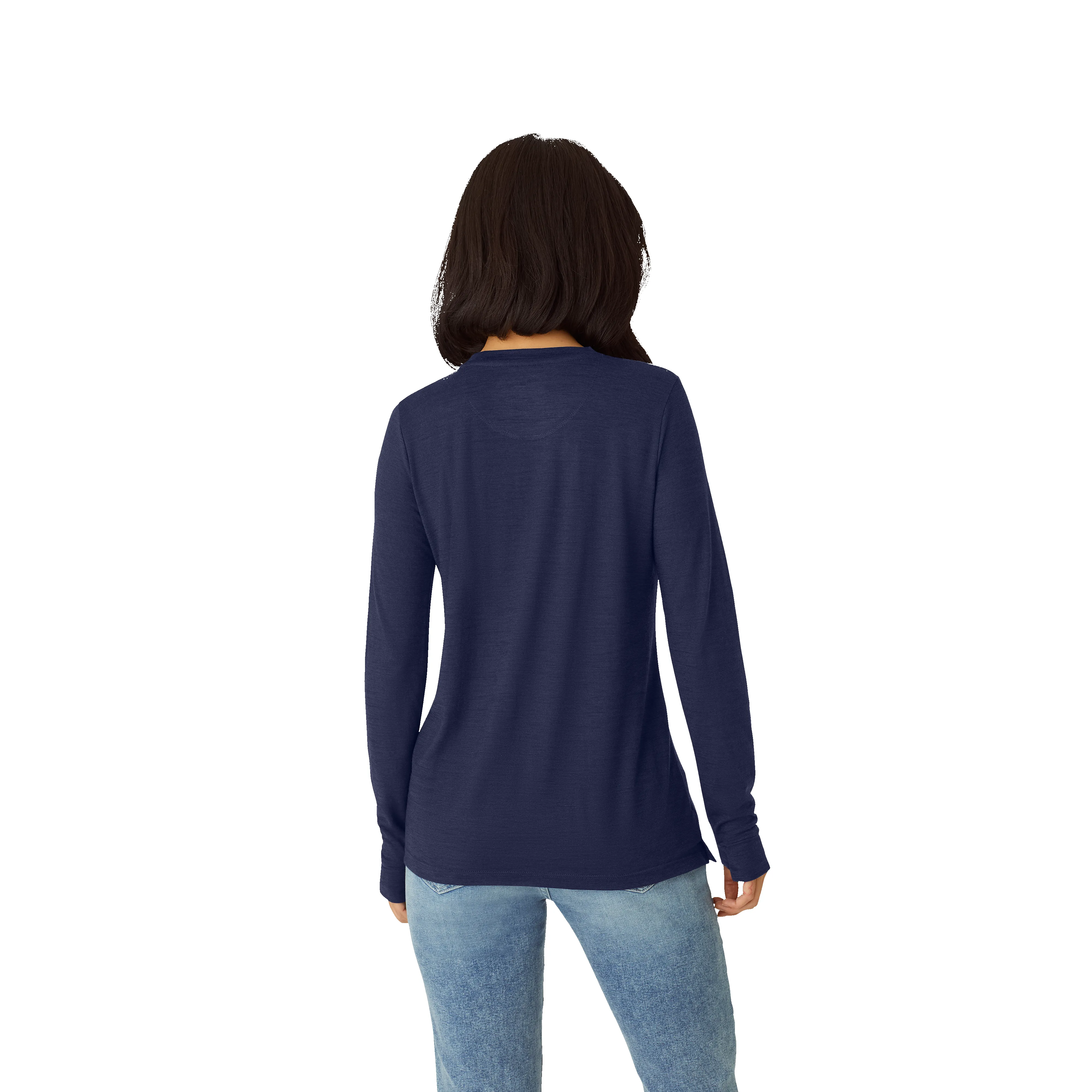 Women's Merino Wool Blend Crew Neck Long Sleeve T-Shirt sold by Bombas product image thumbnail 3