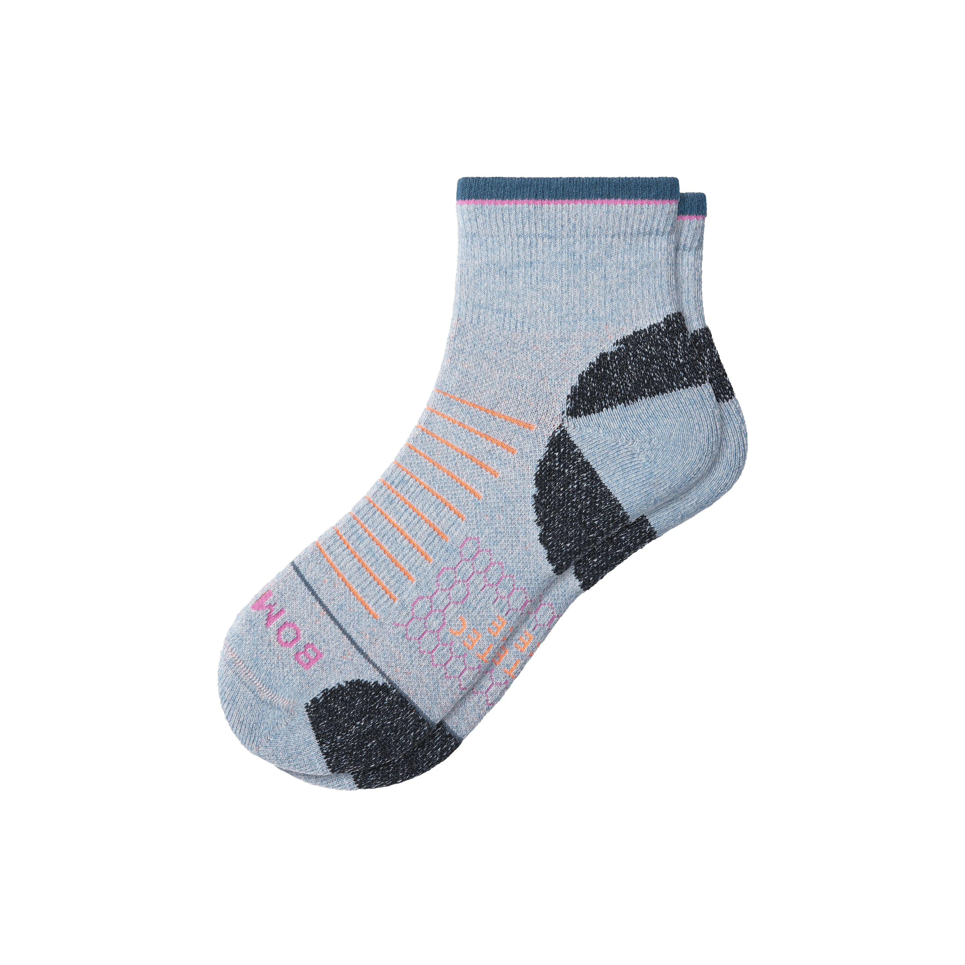 Men's Merino Wool Blend Hiking Quarter Socks sold by Bombas