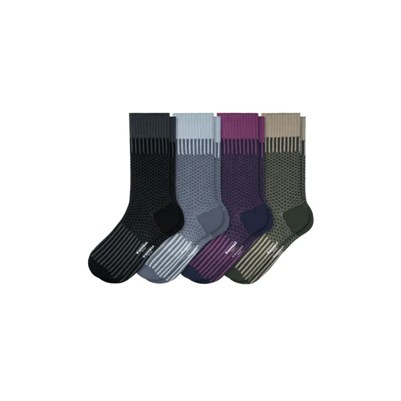 Men’s Jacquard Dress Sock 4-Pack sold by Bombas