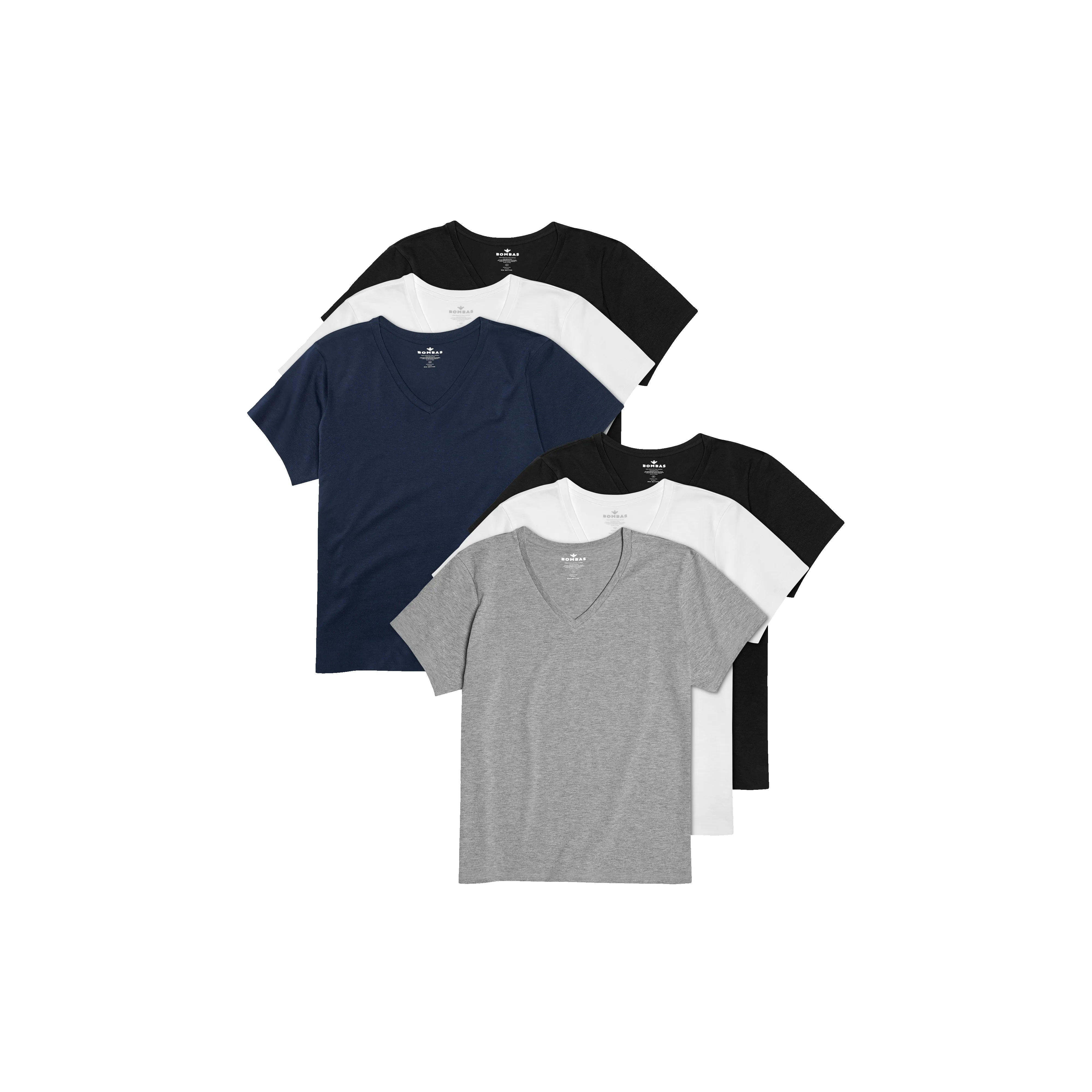 Women's Pima Cotton V-Neck T-Shirt 6-Pack sold by Bombas product image thumbnail 2