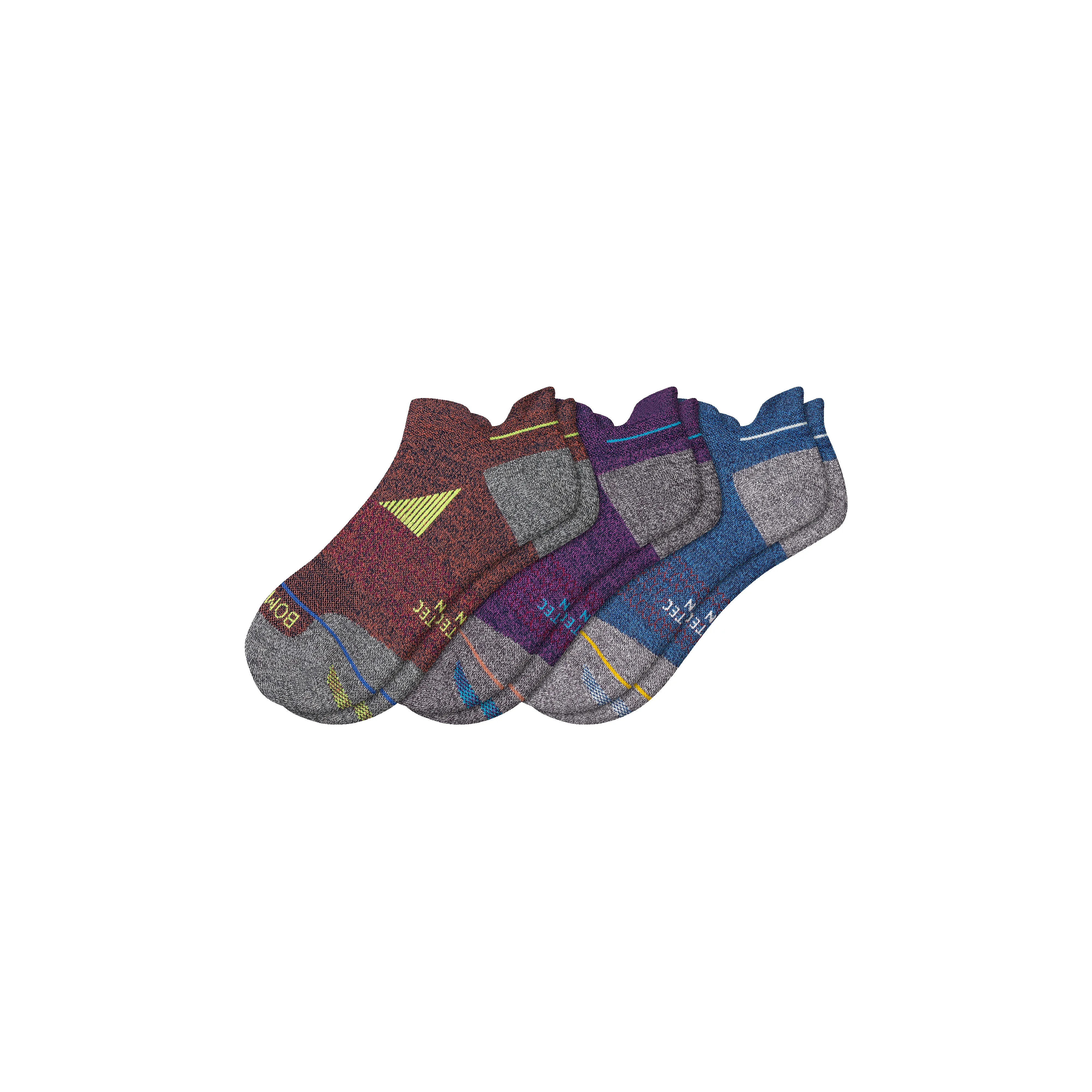 Women's Merino Wool Blend Running Ankle Sock 3-Pack sold by Bombas product image thumbnail 5