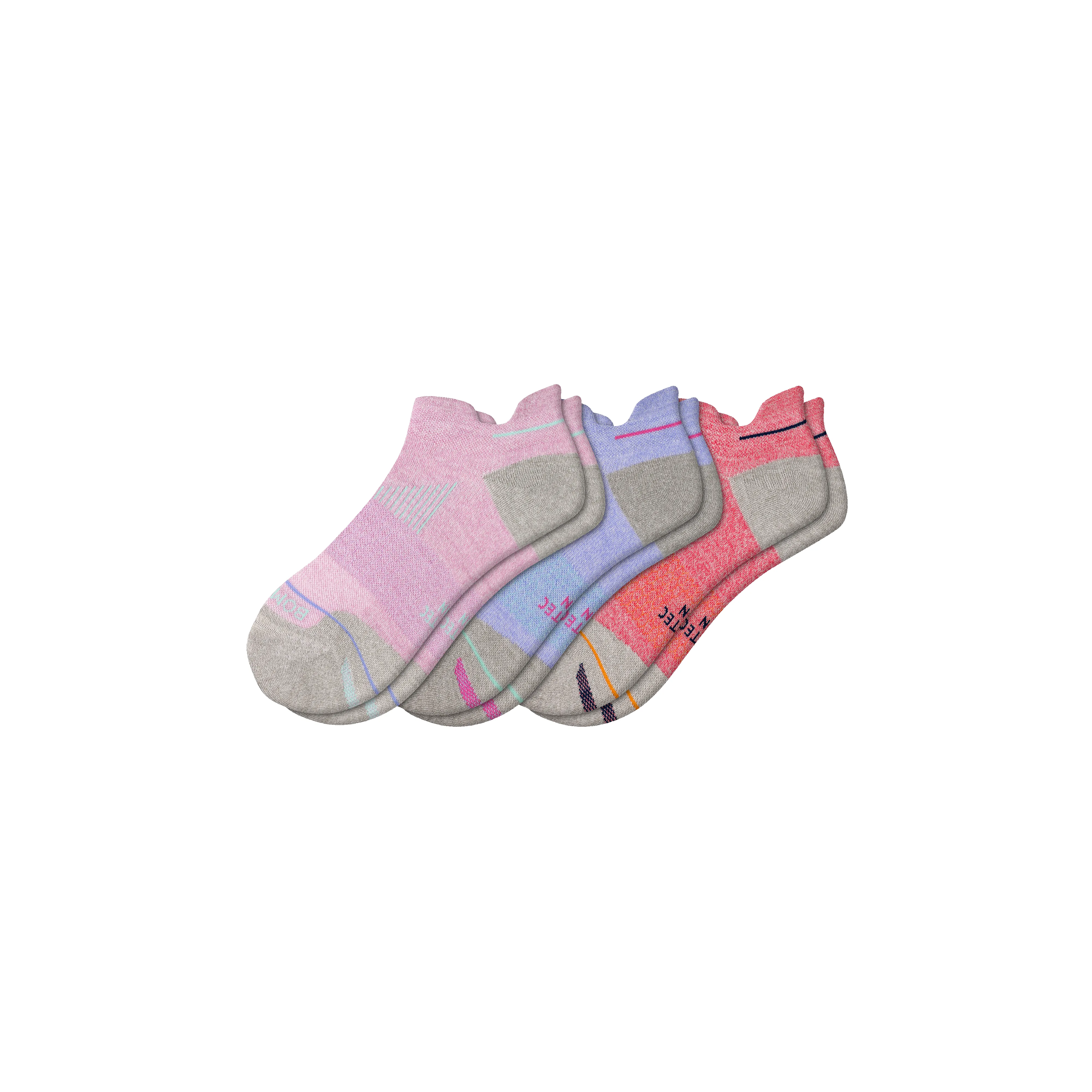 Women's Merino Wool Blend Running Ankle Sock 3-Pack sold by Bombas