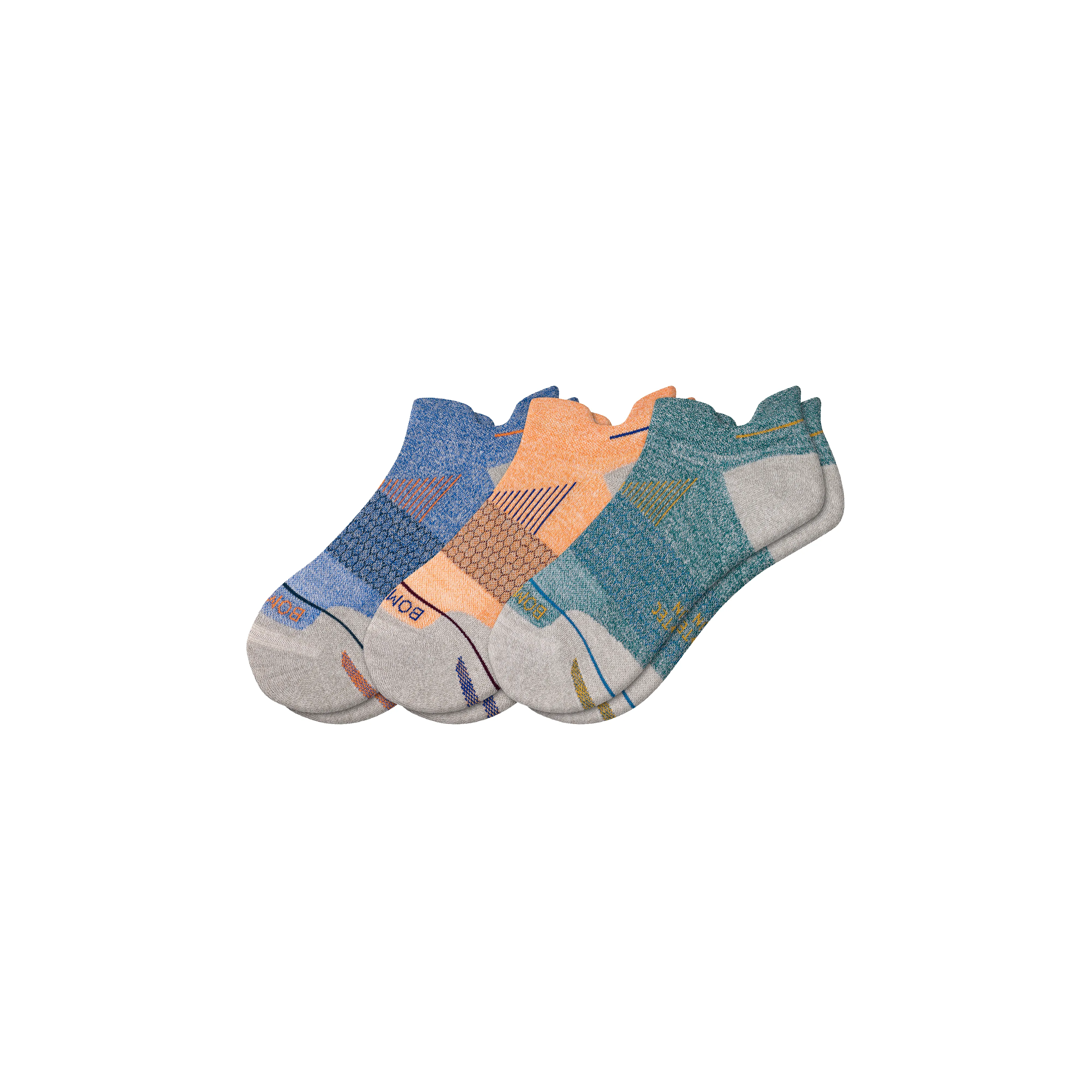 Men's Merino Wool Blend Running Ankle Sock 3-Pack sold by Bombas