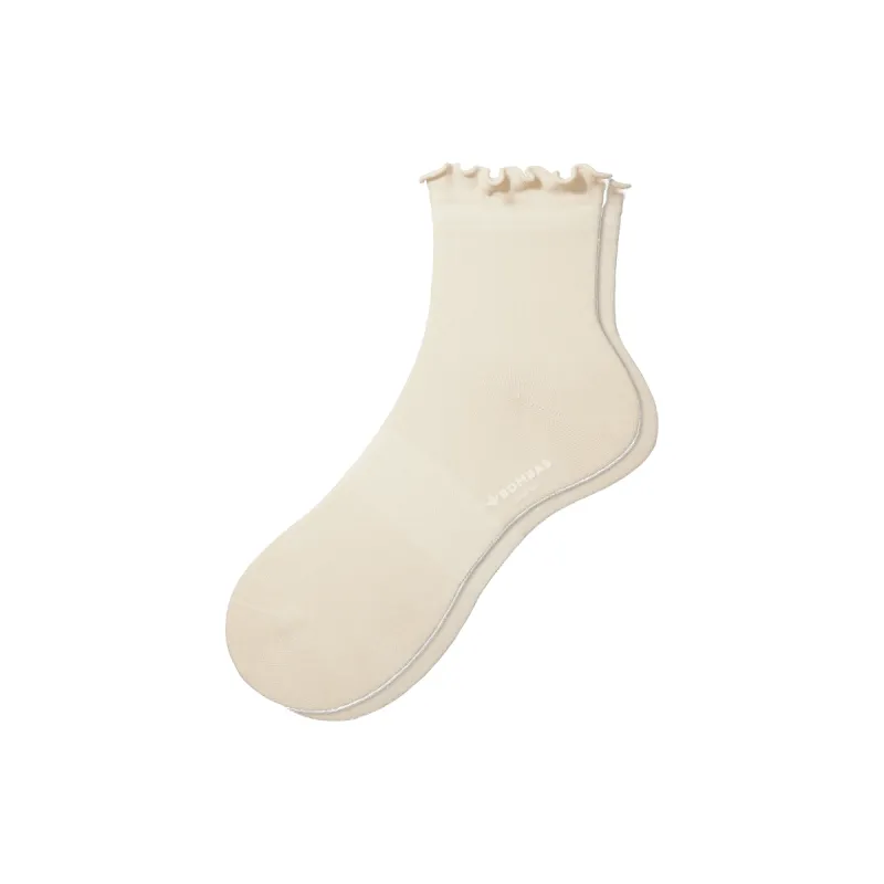 Women's Lightweight Frill Quarter Socks sold by Bombas