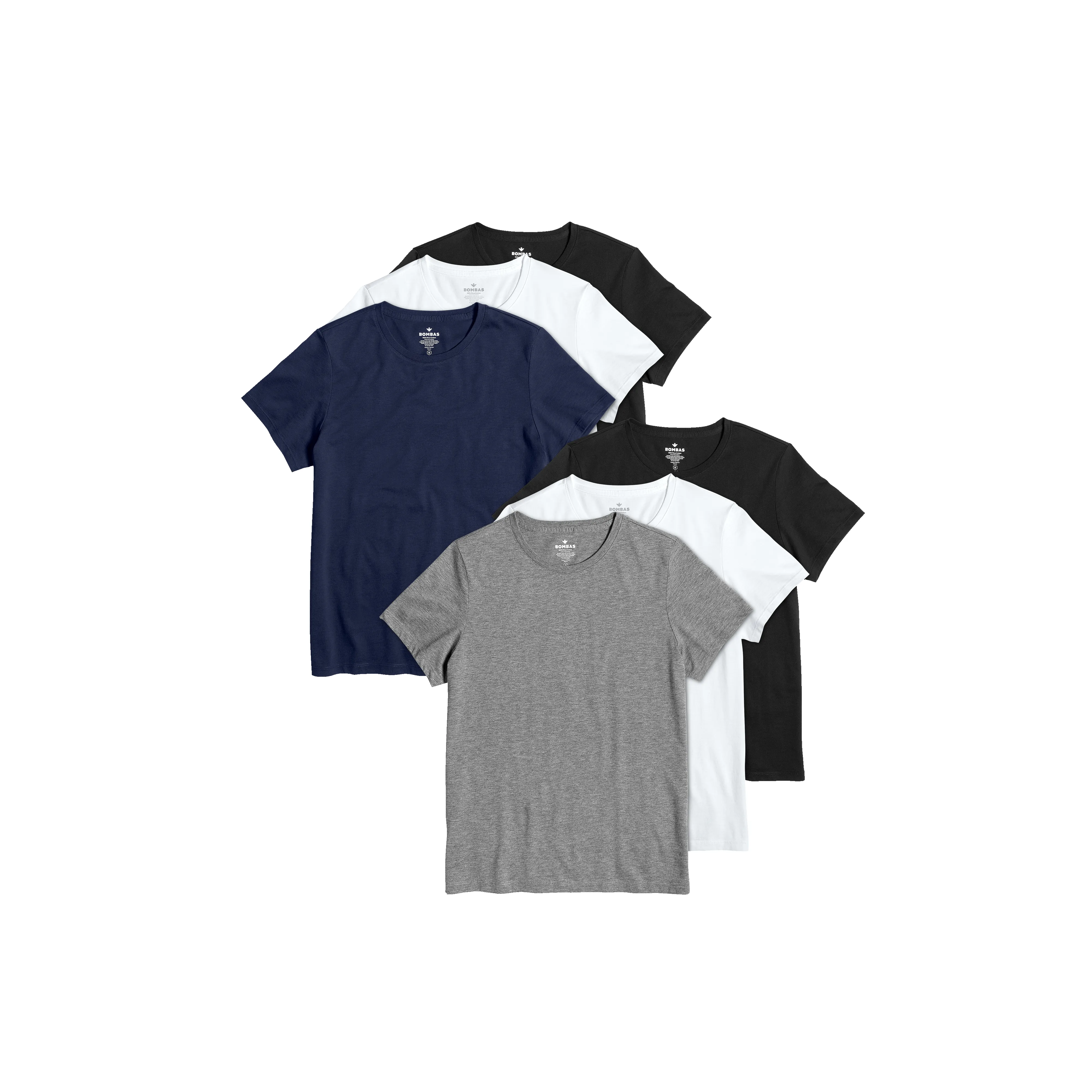 Women's Pima Cotton Crew Neck T-Shirt 6-Pack sold by Bombas
