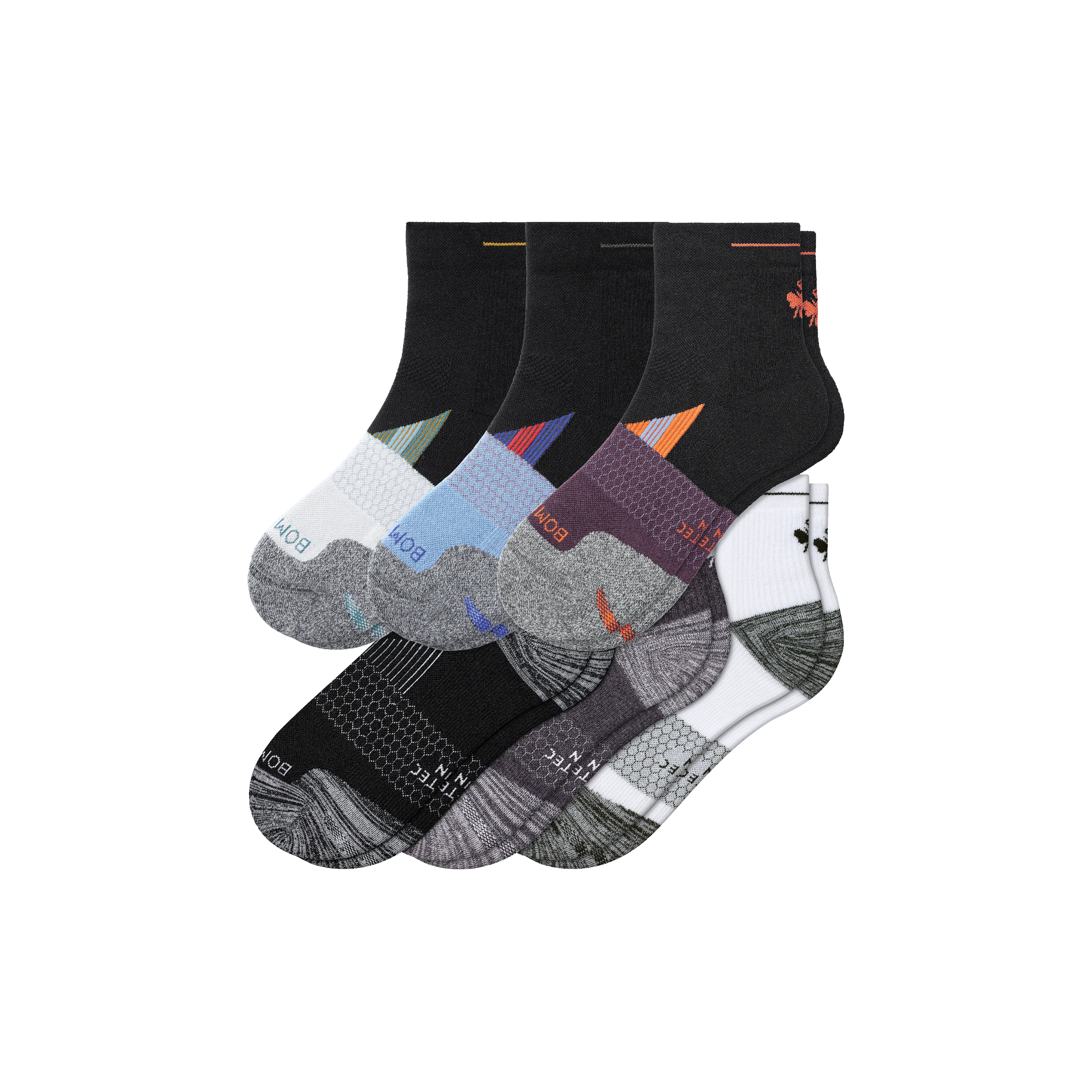 Men's Running Quarter Sock 6-Pack sold by Bombas product image thumbnail 5