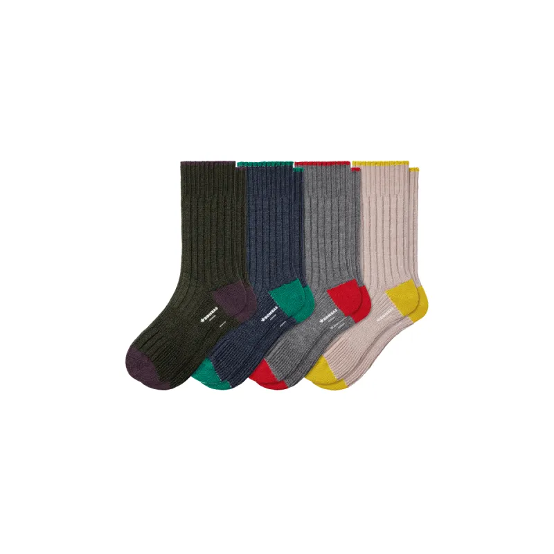Men's Merino Wool Blend Sweater Calf Sock 4-Pack sold by Bombas
