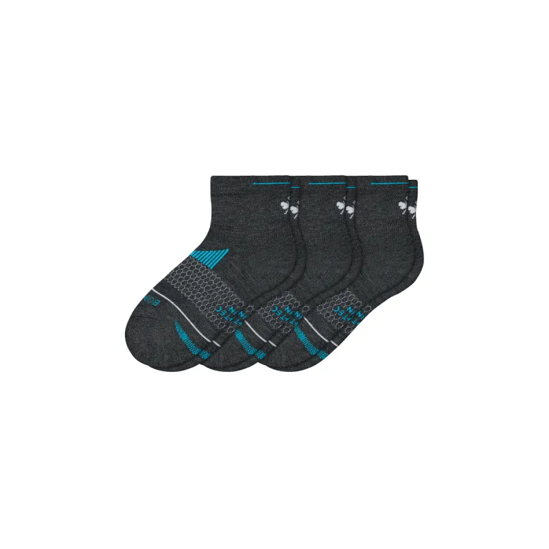 Men's Merino Wool Blend Running Quarter Sock 3-Pack sold by Bombas