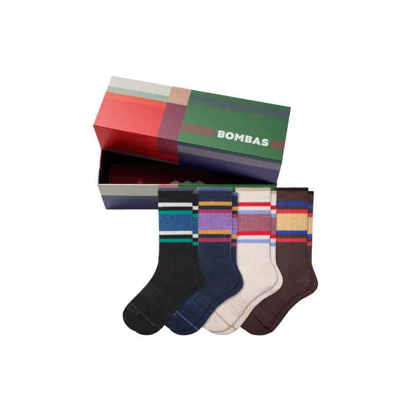 Men's Merino Wool Blend Calf Sock 4-Pack Gift Box sold by Bombas