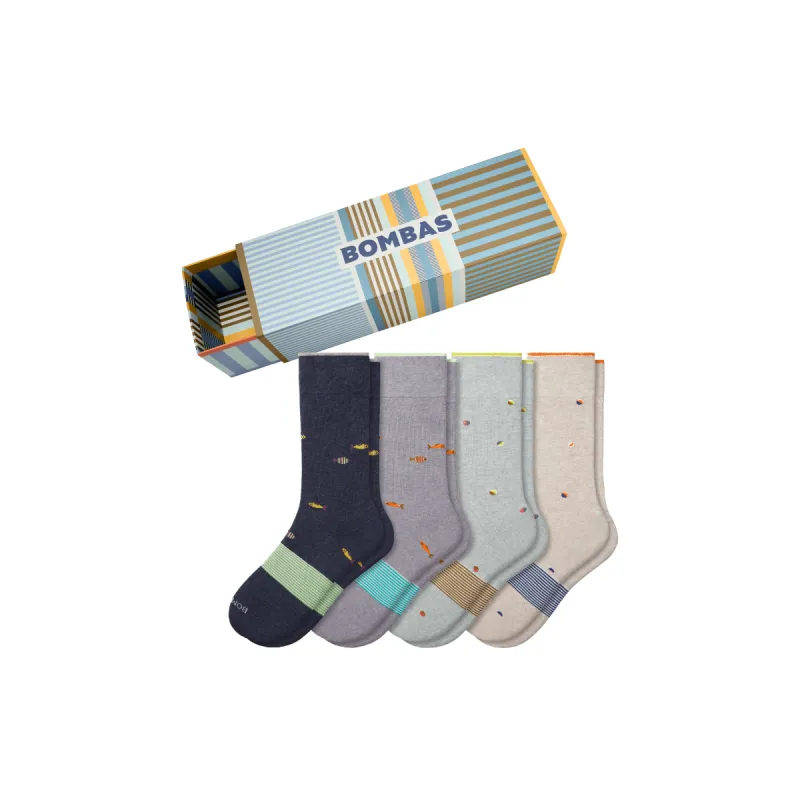 Father’s Day Dress Calf Sock 4-Pack Gift Box sold by Bombas