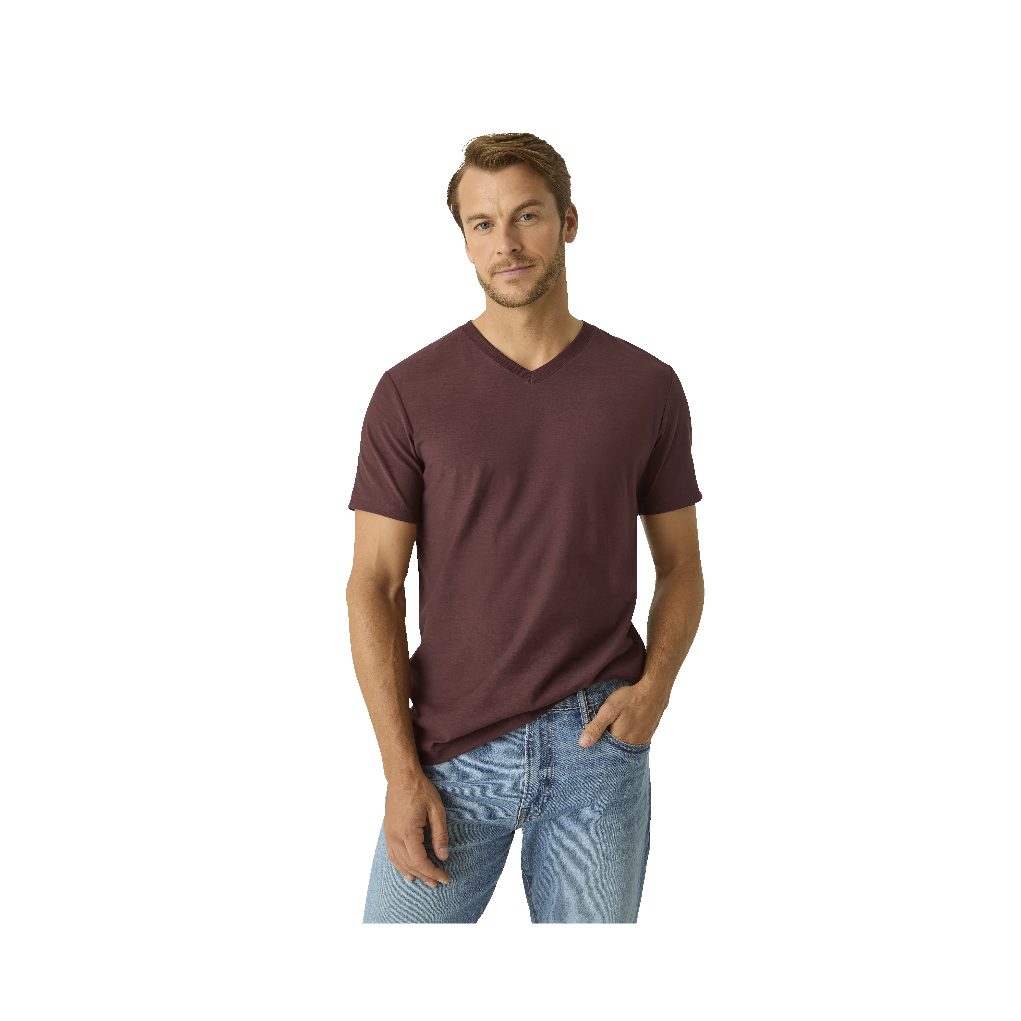 Men's Air Slub V-Neck T-Shirt sold by Bombas product image thumbnail 4