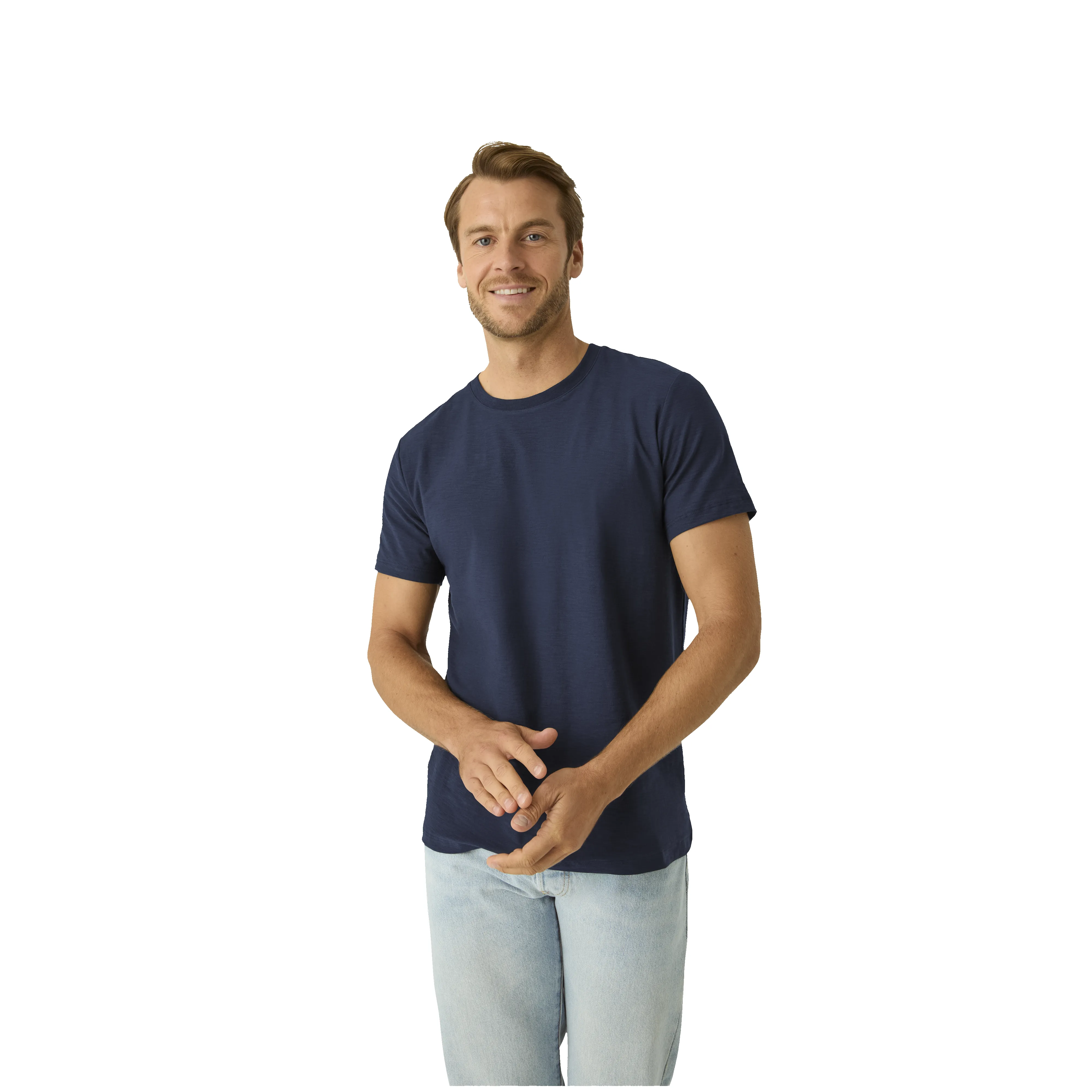 Men's Air Slub Crew Neck T-Shirt sold by Bombas product image thumbnail 4