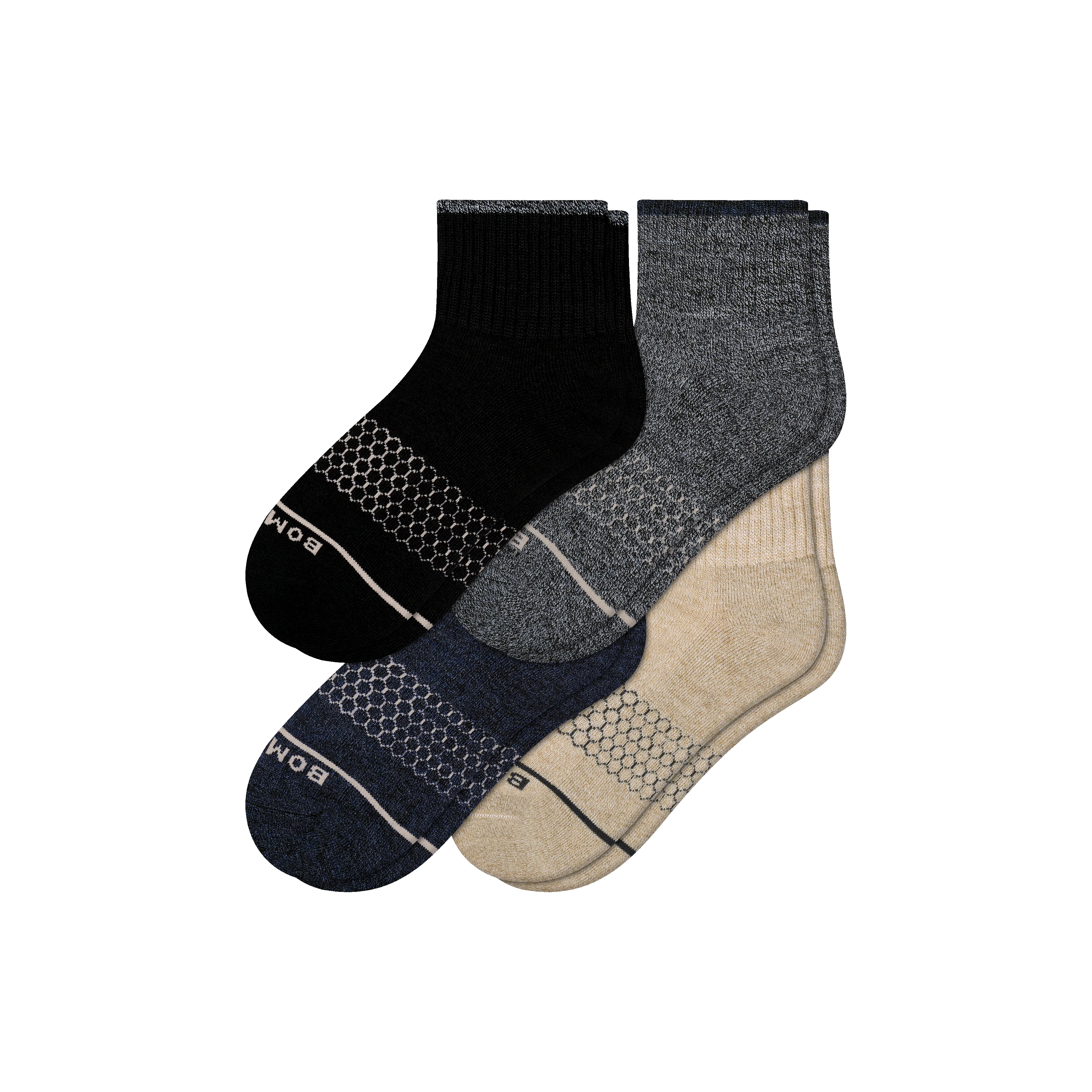 Men's Merino Wool Blend Quarter Sock 4-Pack sold by Bombas
