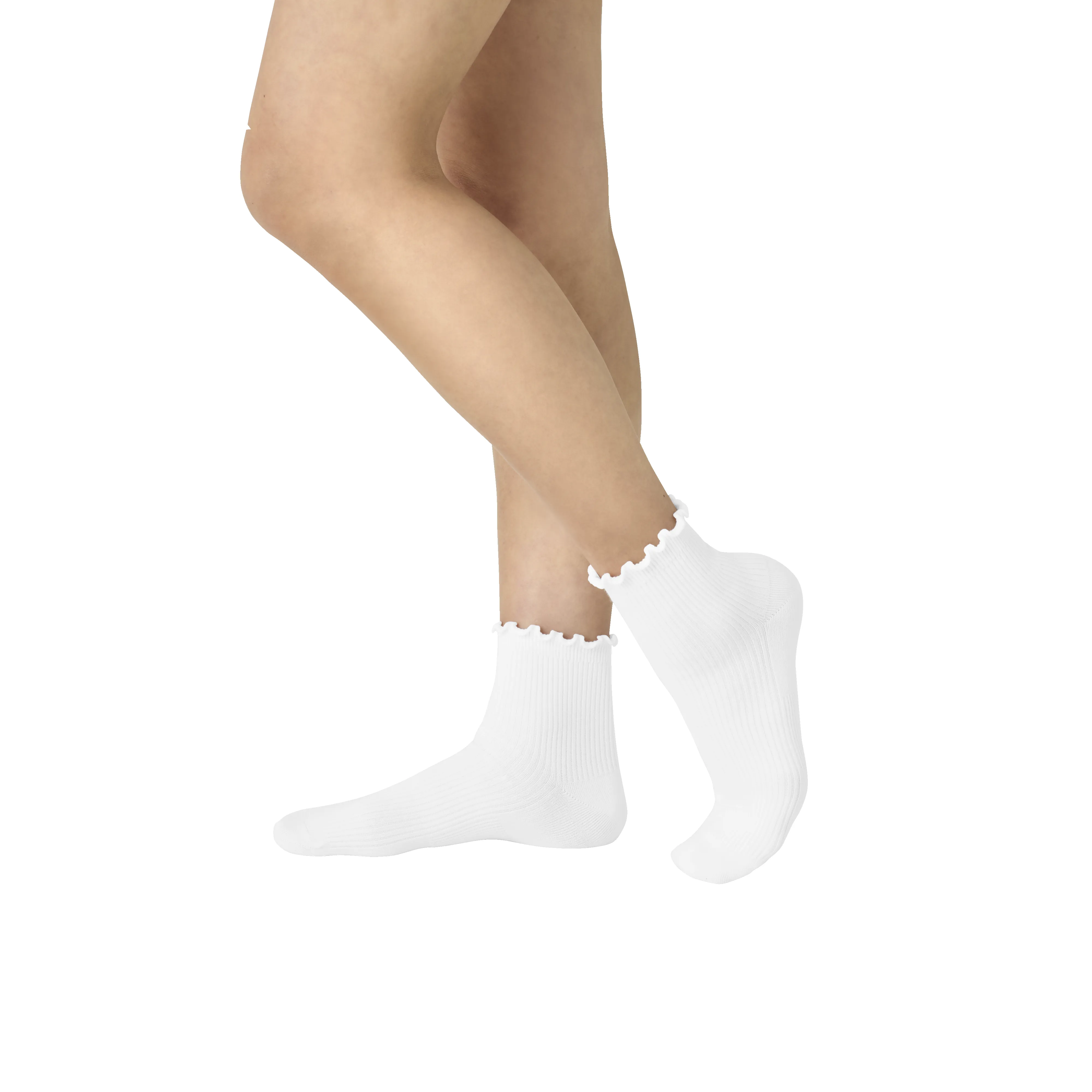 Women's Frilly Rib Quarter Socks sold by Bombas product image thumbnail 3