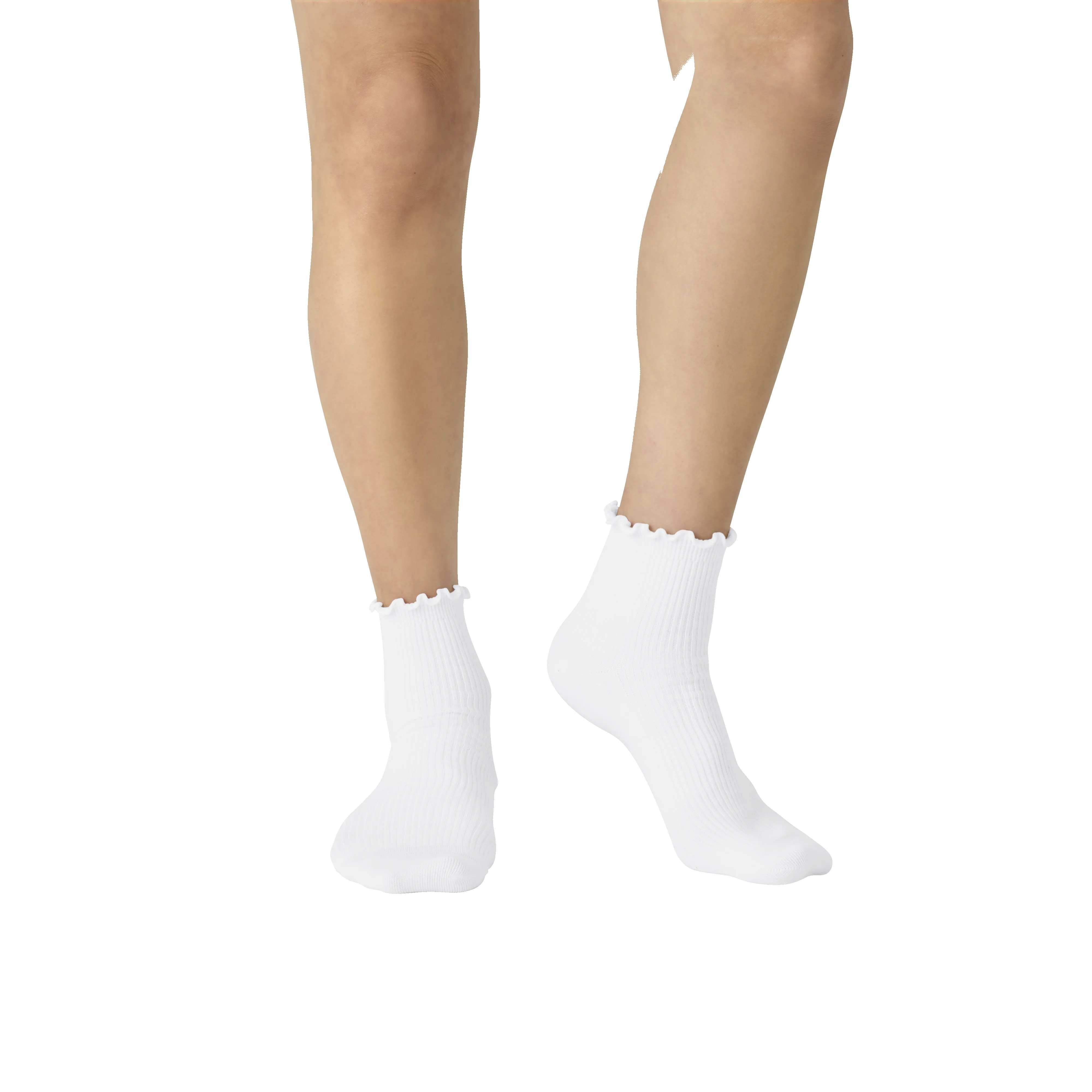 Women's Frilly Rib Quarter Socks sold by Bombas product image thumbnail 2