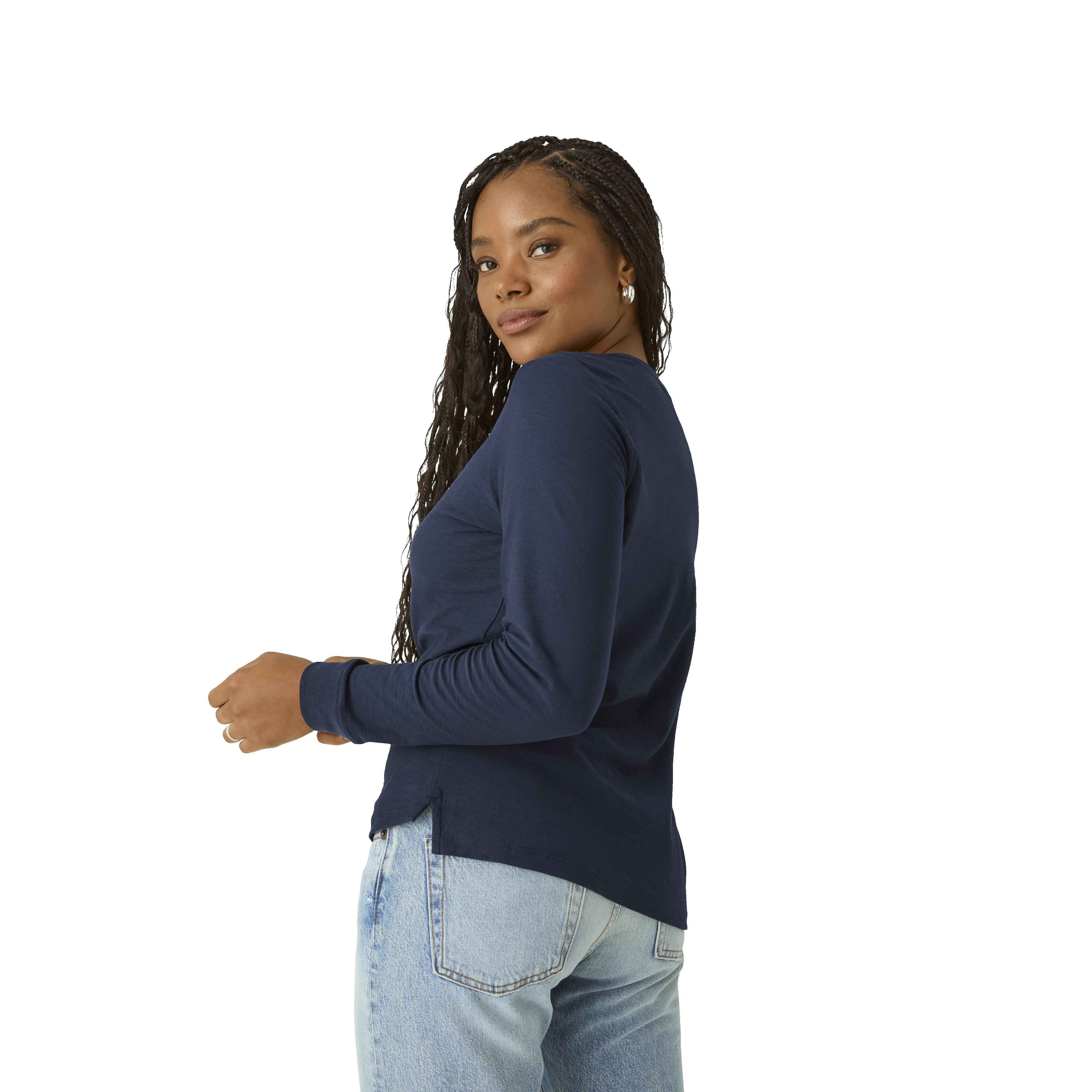 Women's Air Slub Long Sleeve Crew Neck T-Shirt 3-Pack sold by Bombas product image thumbnail 4