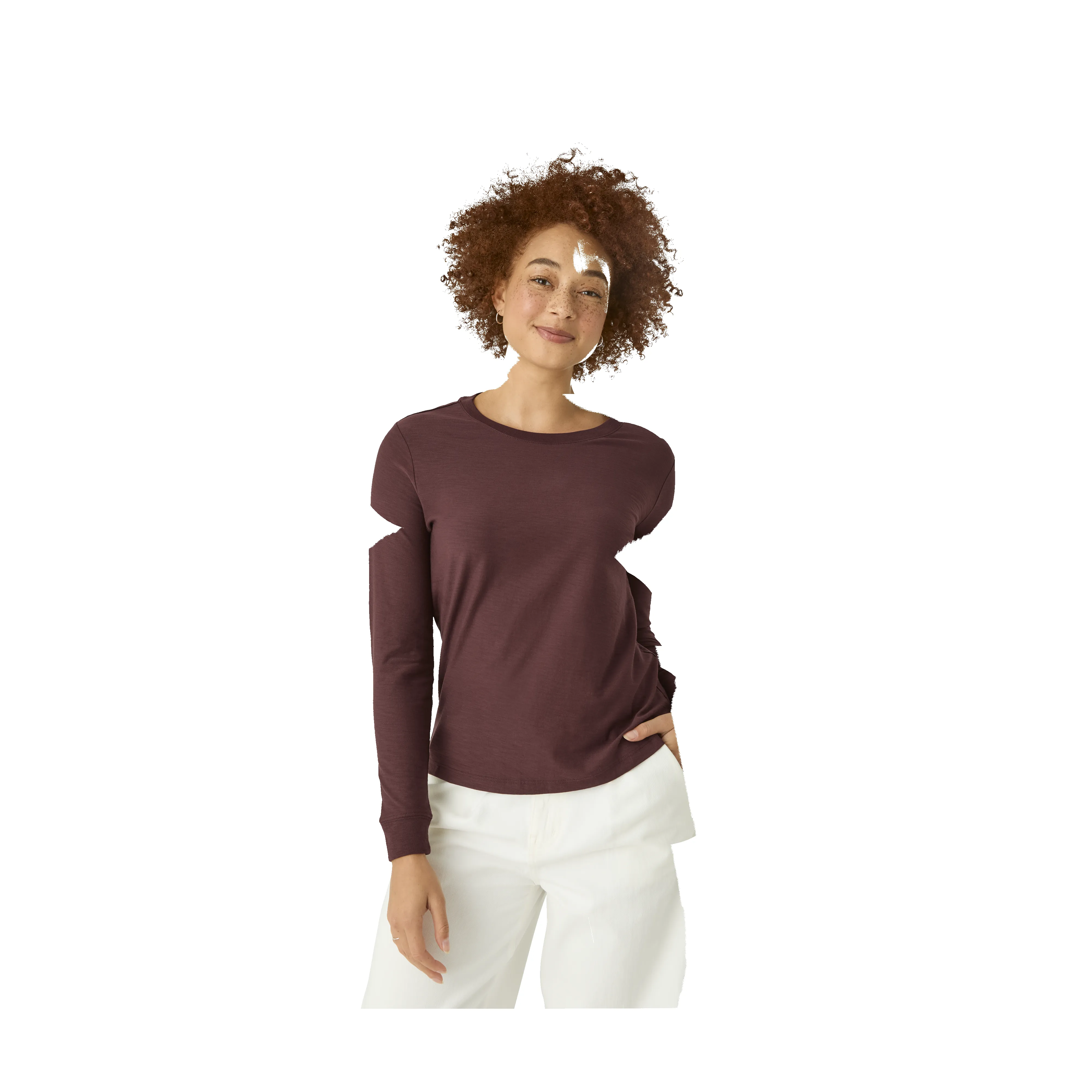 Women's Air Slub Long Sleeve Crew Neck T-Shirt 3-Pack sold by Bombas product image thumbnail 2