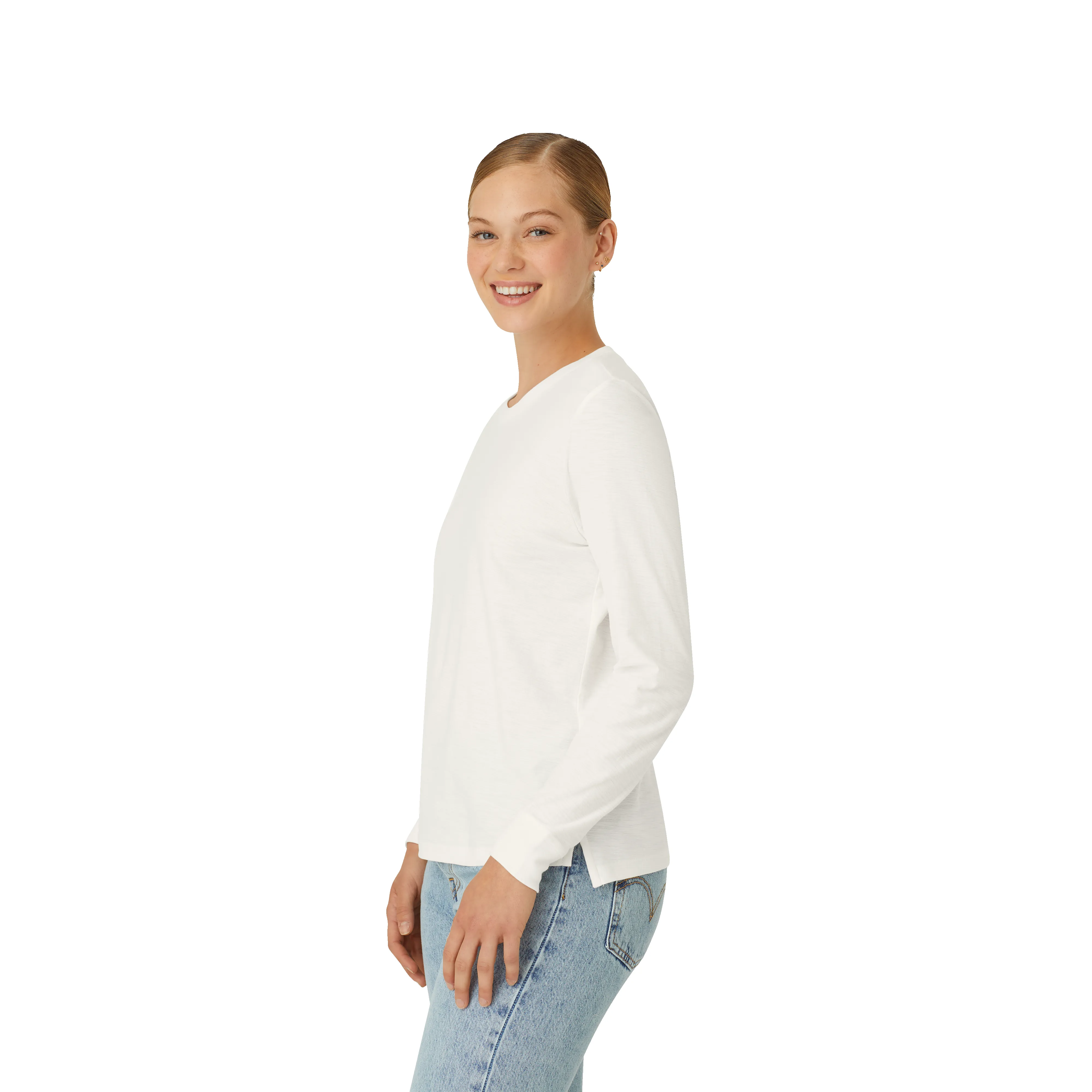 Women's Air Slub Long Sleeve Crew Neck T-Shirt 3-Pack sold by Bombas product image thumbnail 3
