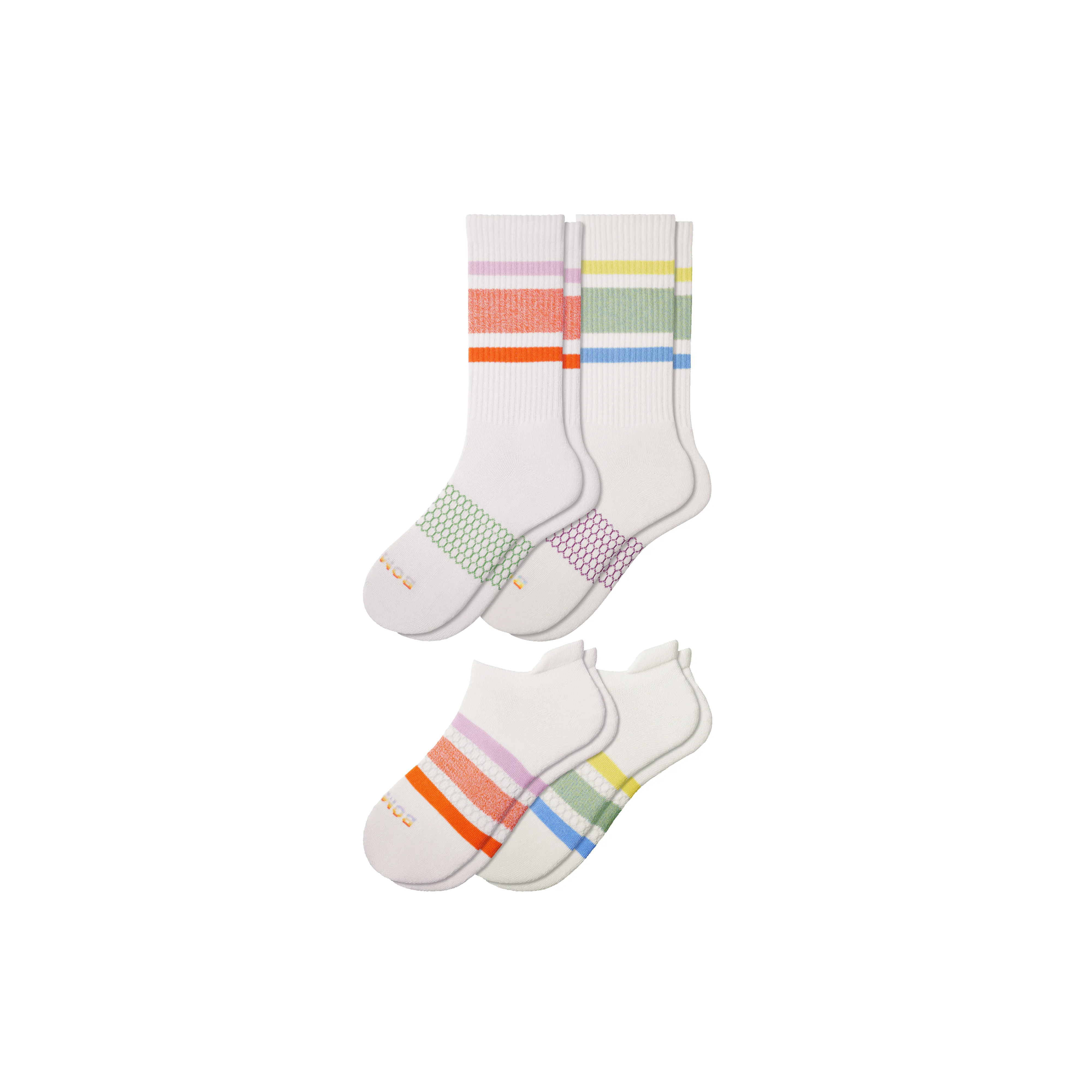 Pride Ankle & Calf Sock 4-Pack sold by Bombas