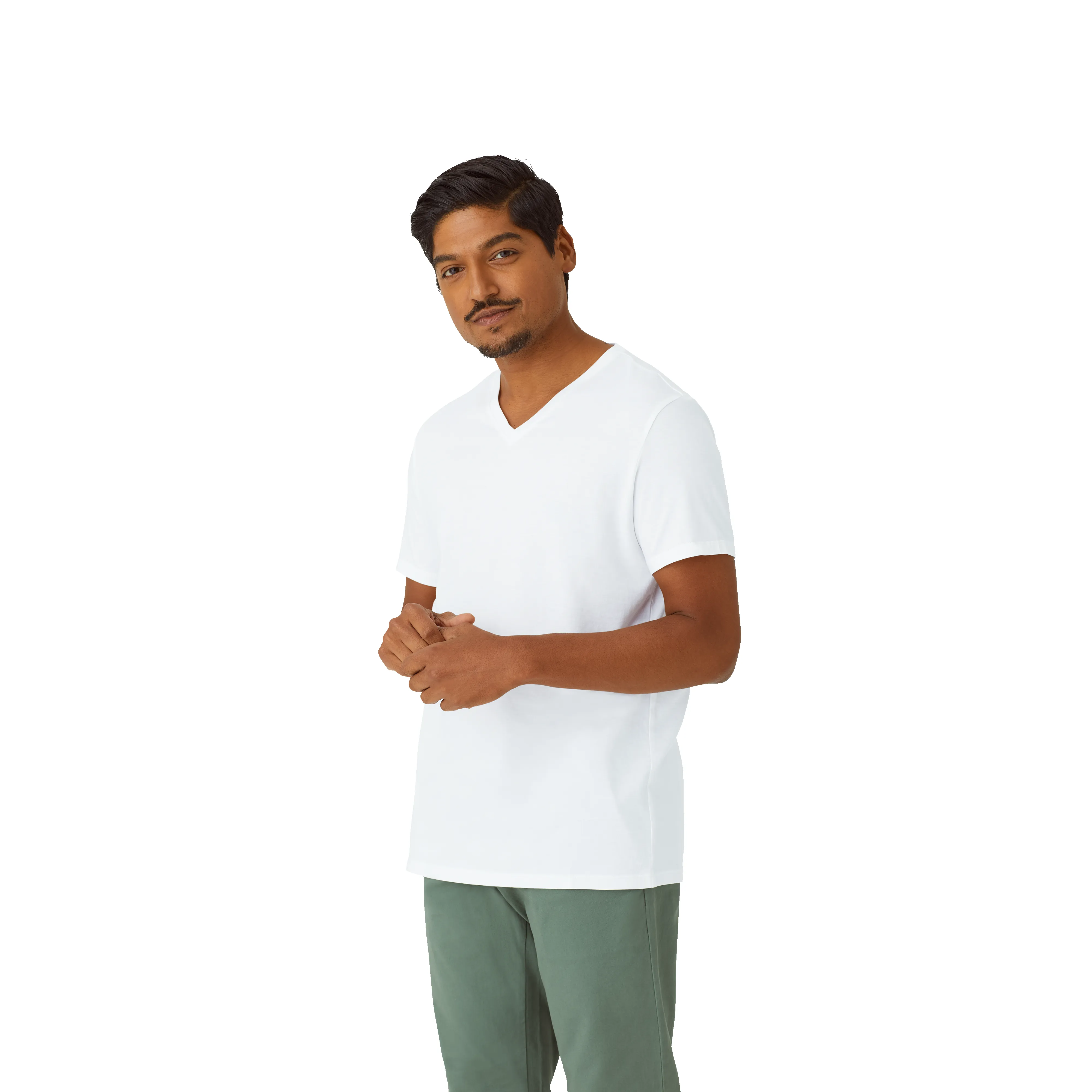 Men's Pima Cotton V-Neck T-Shirt 3-Pack sold by Bombas product image thumbnail 2