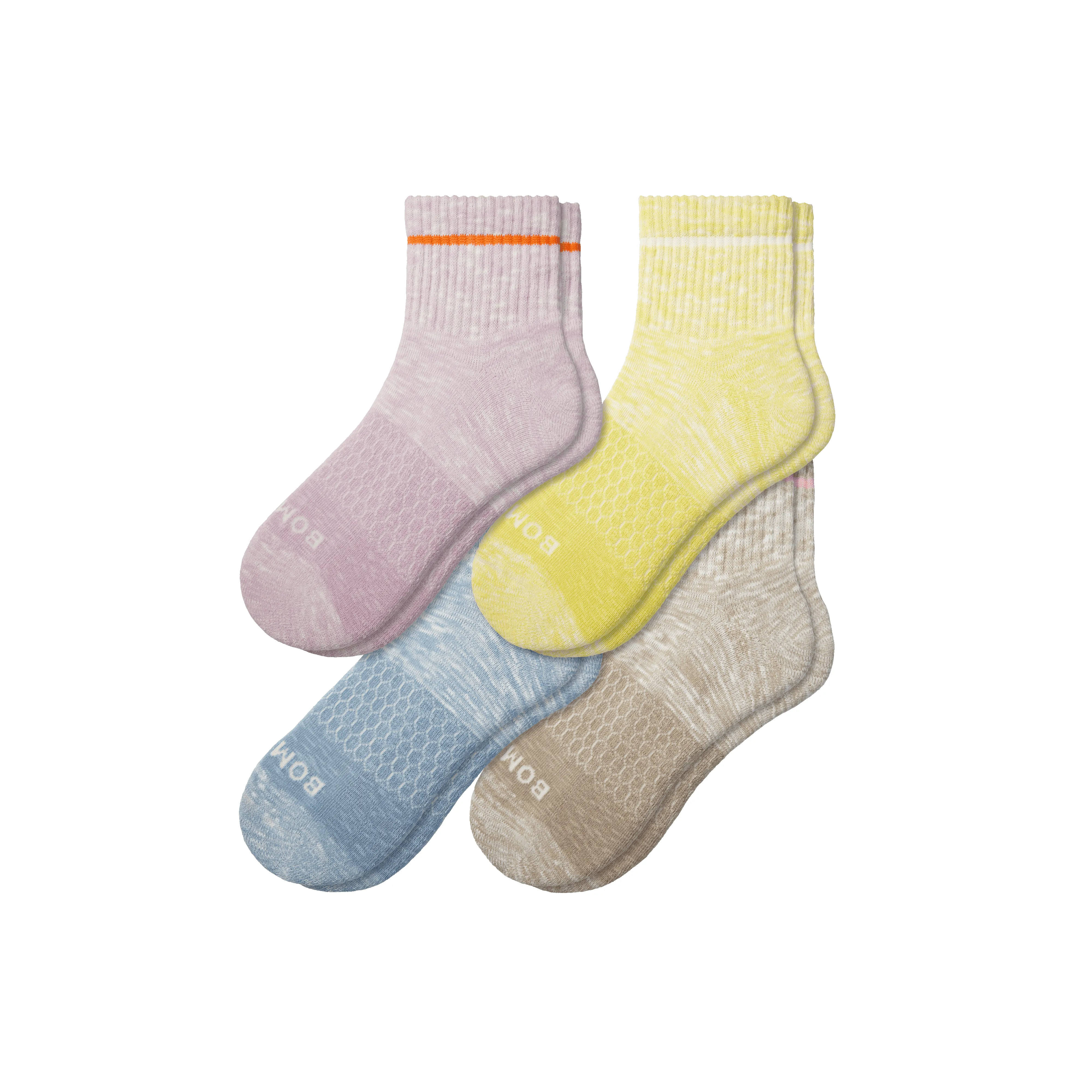 Women's Summer Slub Quarter Sock 4-Pack sold by Bombas