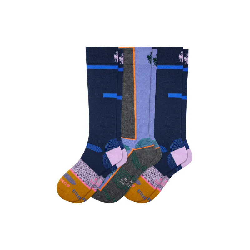 Men's Mid-Cushion Merino Wool Blend Ski & Snowboard Sock 3-Pack sold by Bombas