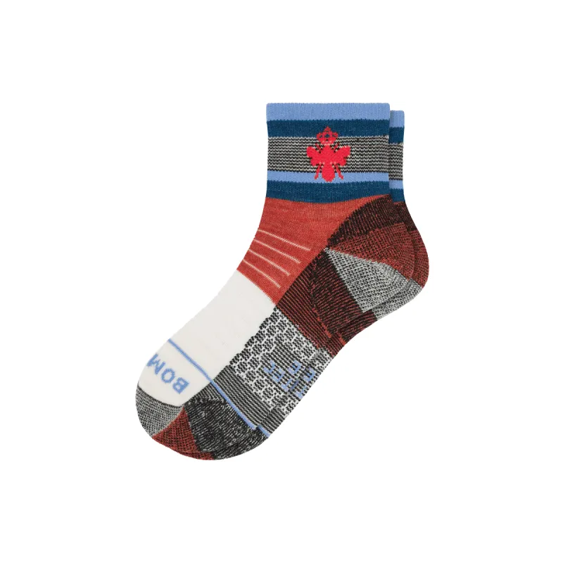 Cotopaxi x Bombas Merino Wool Blend Hiking Quarter Socks sold by Bombas
