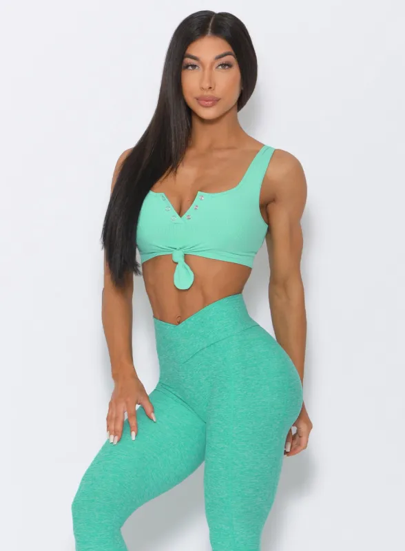 Henley Sports Bra sold by Bombshell Sportswear