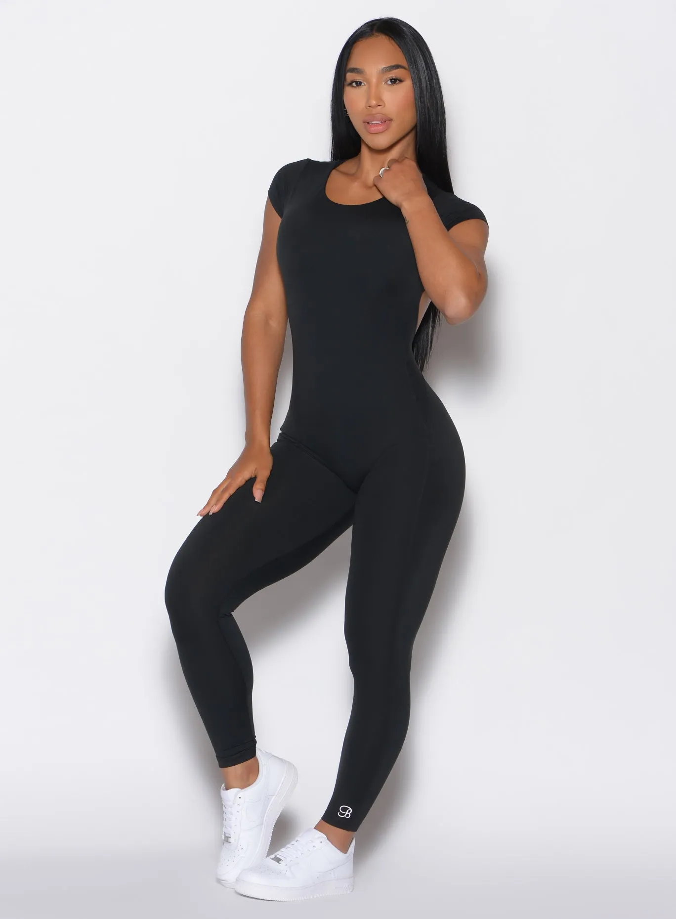 Open Back Tee Bodysuit sold by Bombshell Sportswear product image thumbnail 5