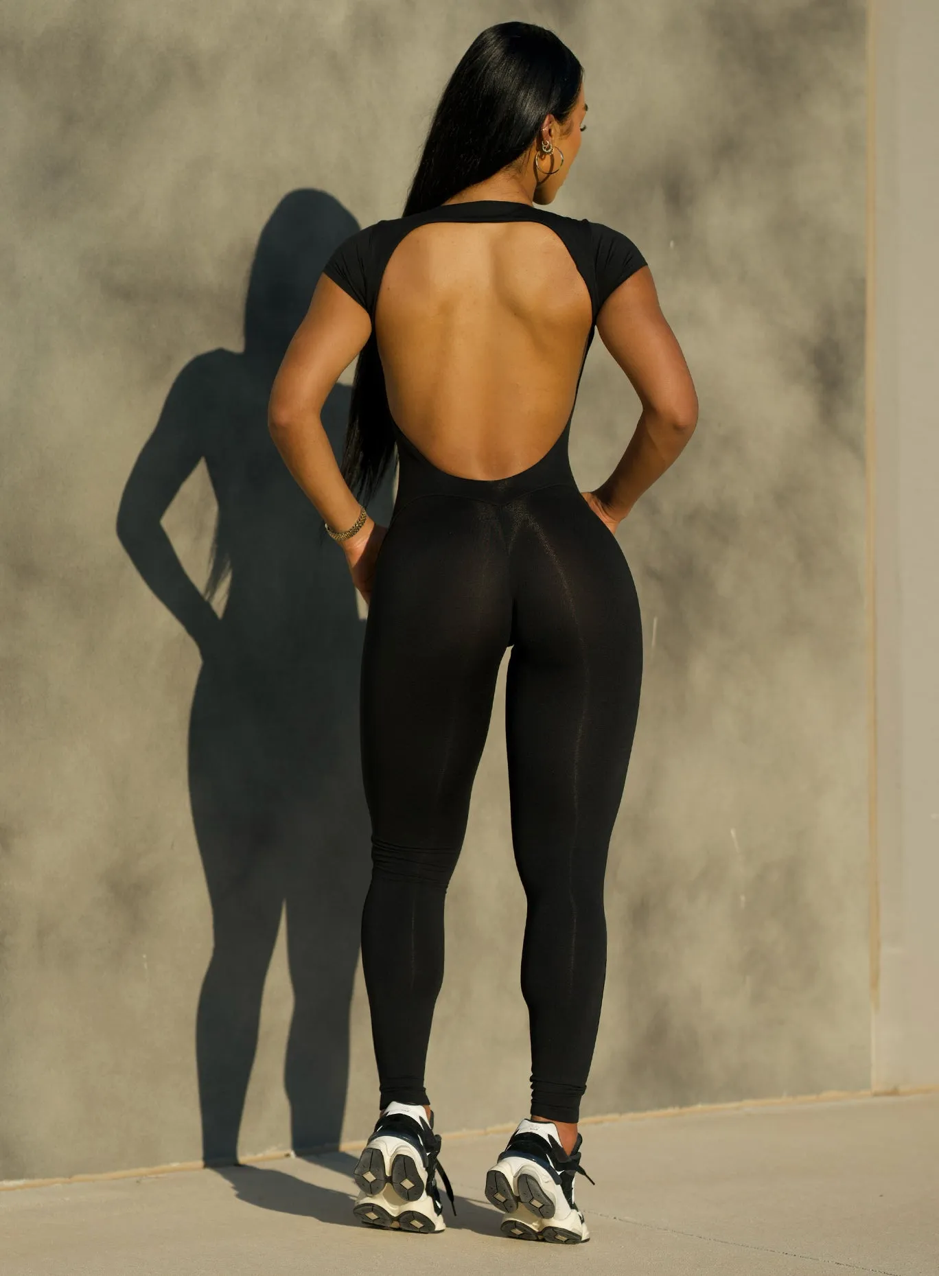 Open Back Tee Bodysuit sold by Bombshell Sportswear product image thumbnail 2