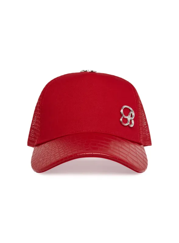 Denim Crocodile Hat made by Bombshell Sportswear