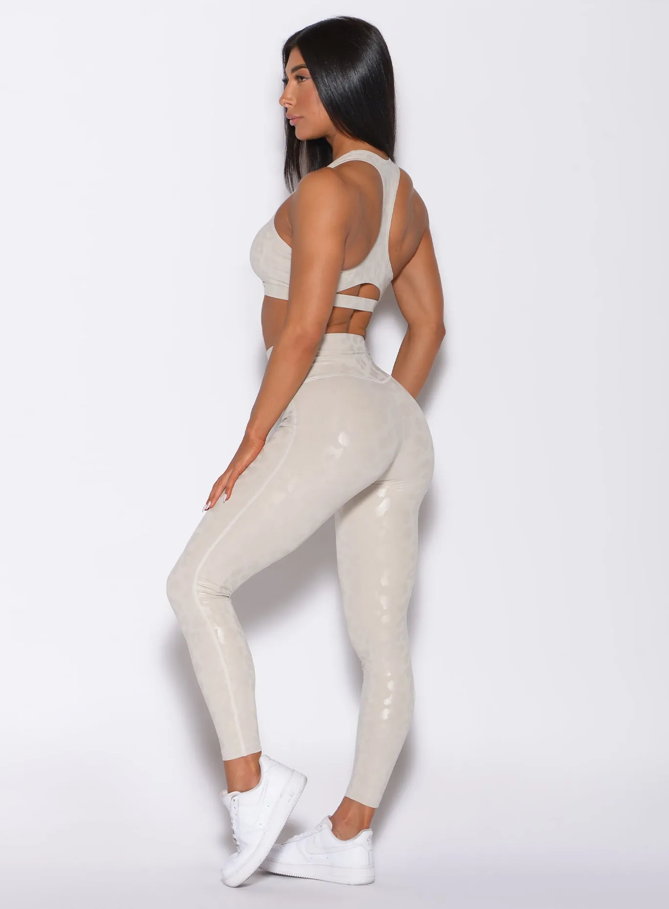 Shine Leopard Leggings sold by Bombshell Sportswear