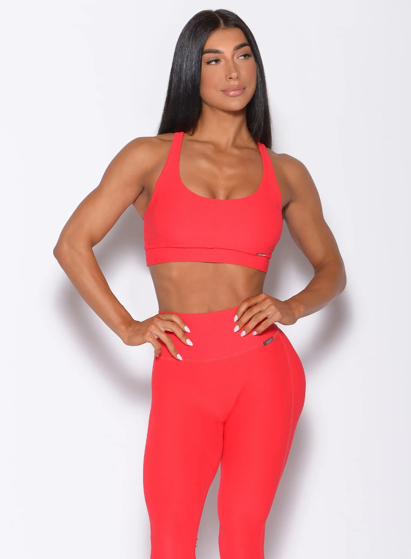 Chevron Sports Bra sold by Bombshell Sportswear product image thumbnail 3