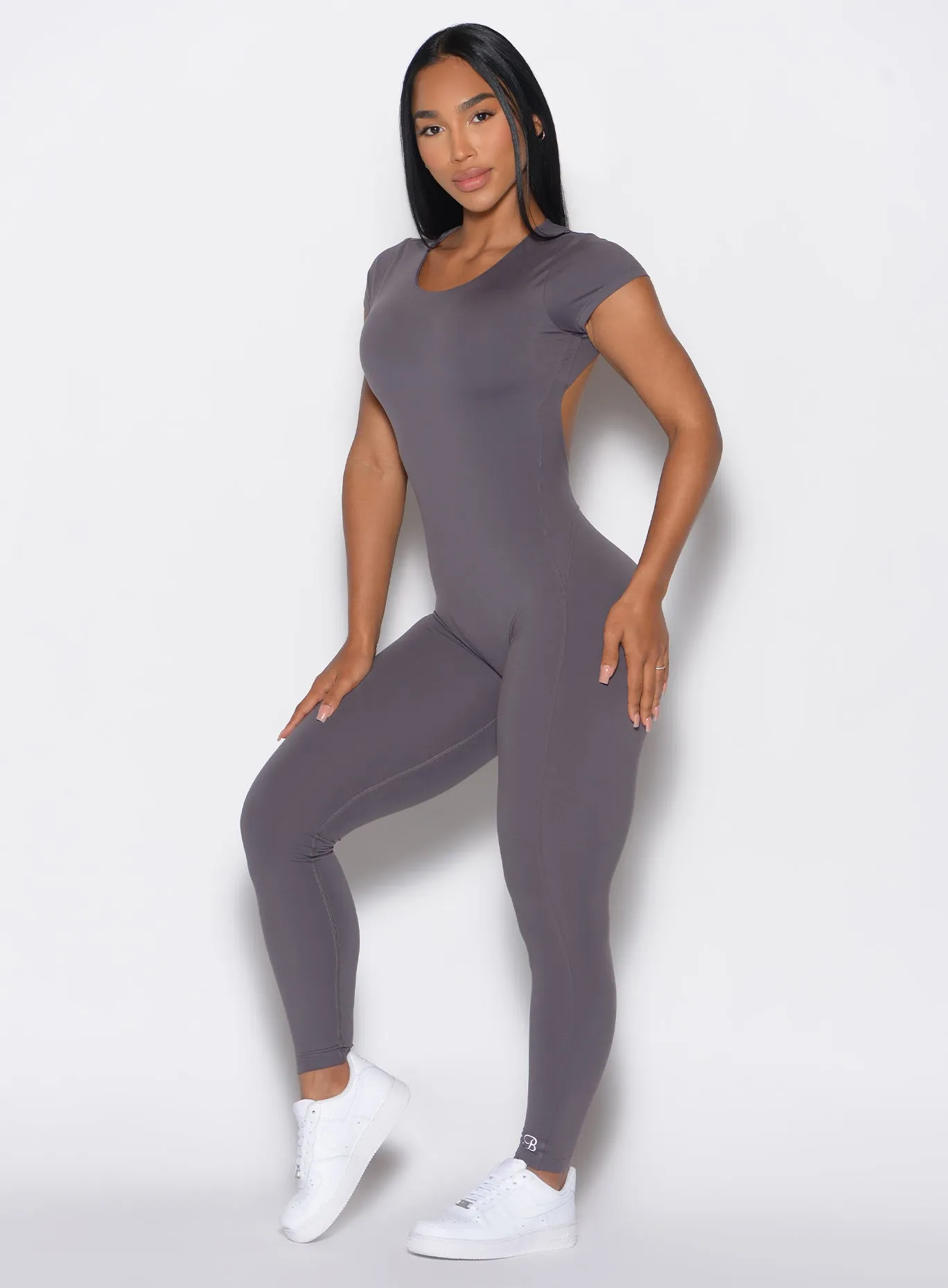 Open Back Tee Bodysuit sold by Bombshell Sportswear product image thumbnail 2