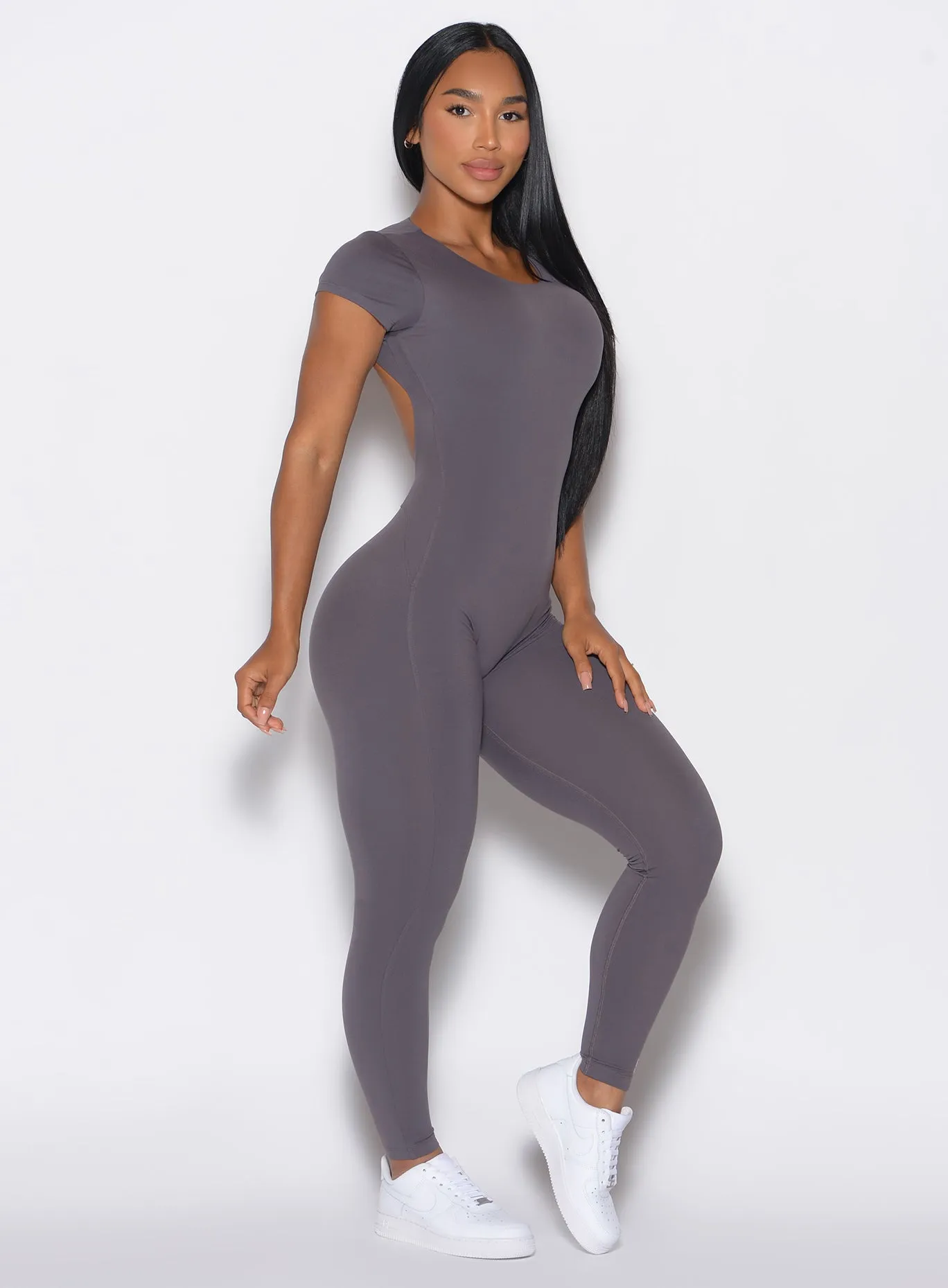 Open Back Tee Bodysuit sold by Bombshell Sportswear product image thumbnail 3