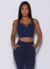 Henley Long Bra sold by Bombshell Sportswear