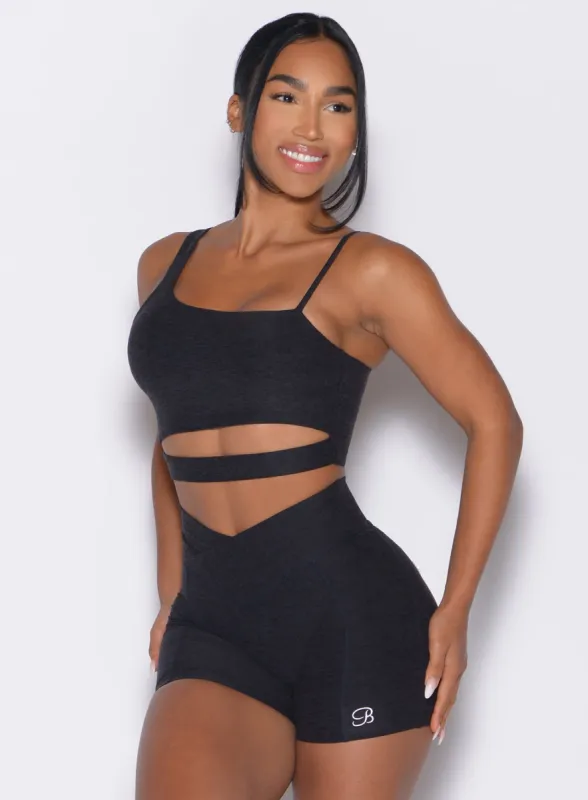 Asymmetrical Slit Bra sold by Bombshell Sportswear