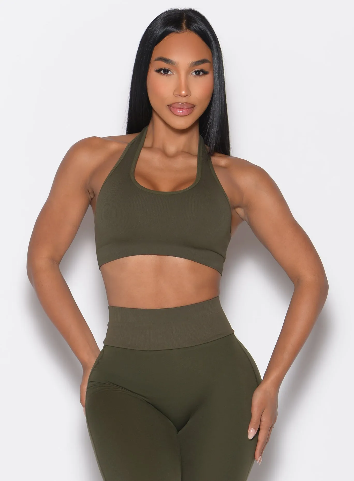 Rib Backless Bra sold by Bombshell Sportswear