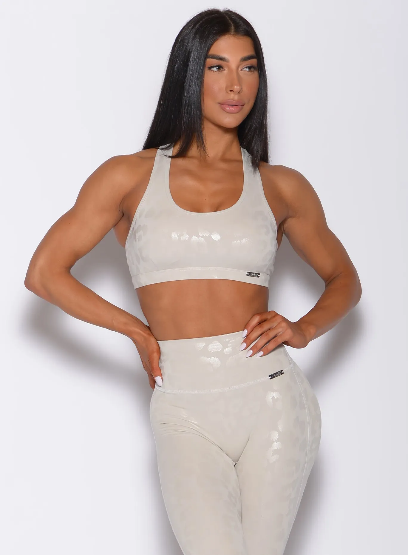 Shine Leopard Bra sold by Bombshell Sportswear product image thumbnail 4