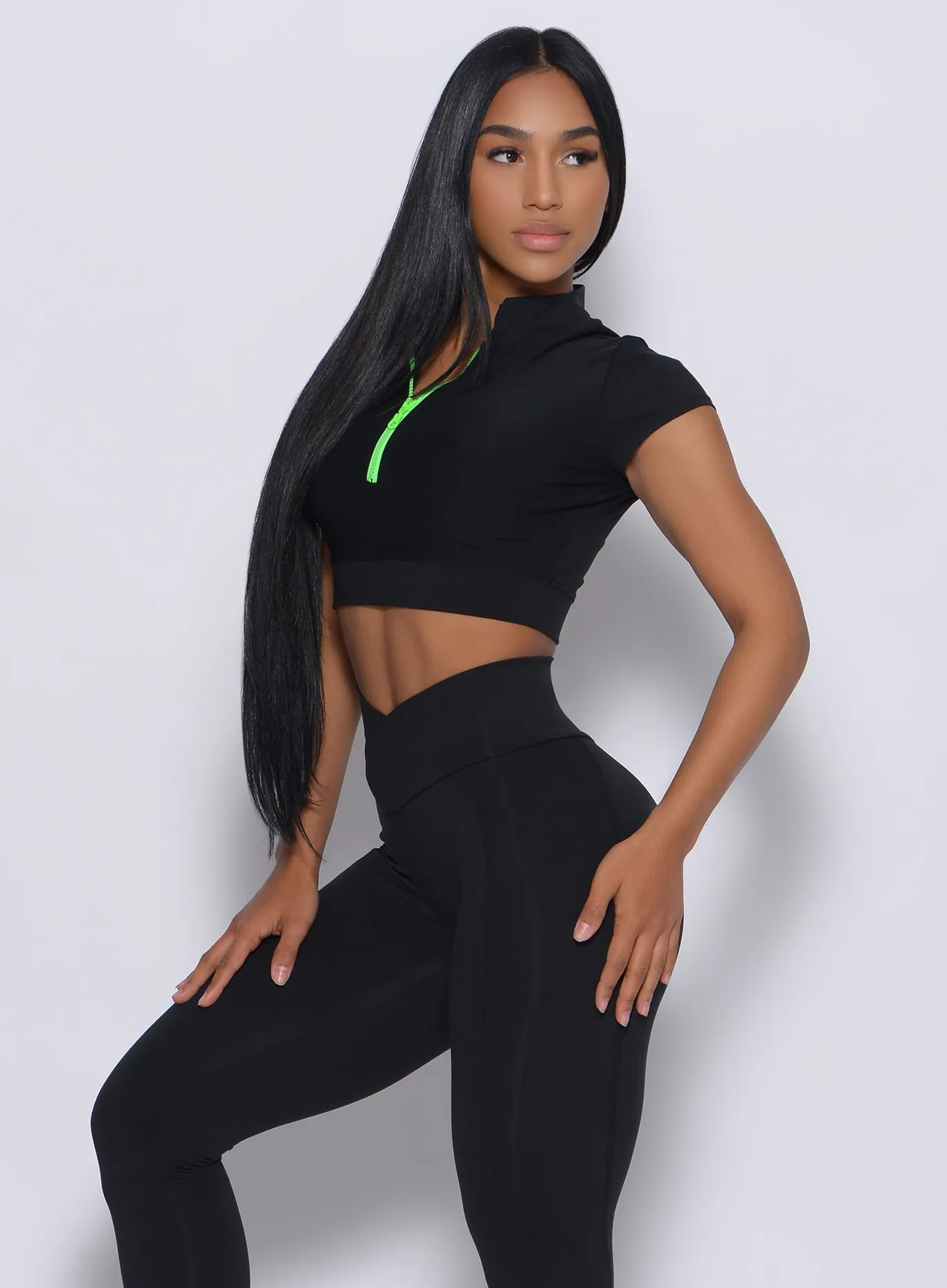 Neon Zip Top sold by Bombshell Sportswear product image thumbnail 2