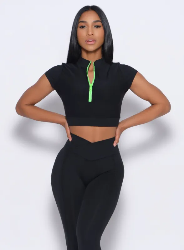 Neon Zip Top sold by Bombshell Sportswear