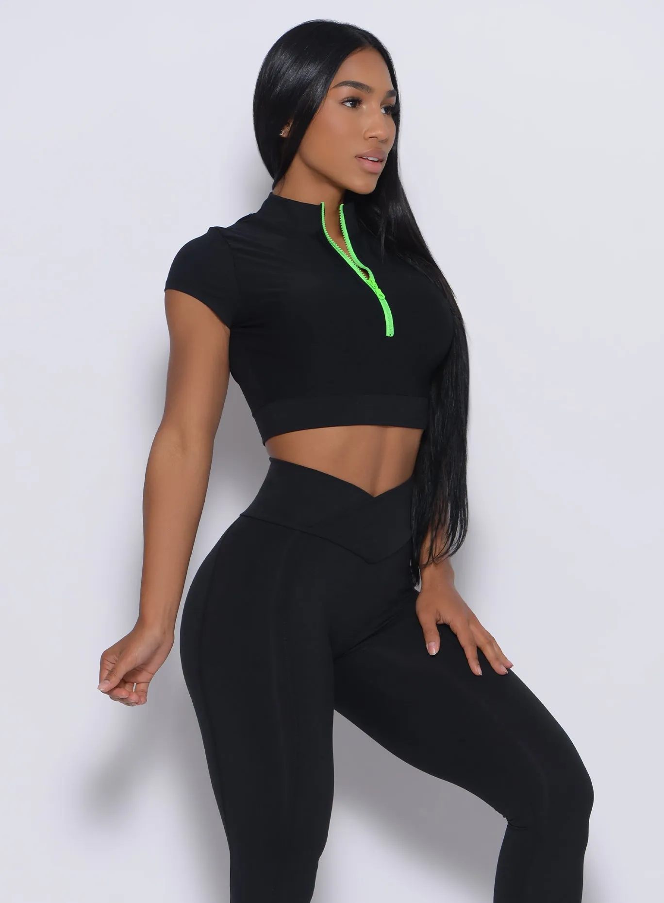 Neon Zip Top sold by Bombshell Sportswear product image thumbnail 5