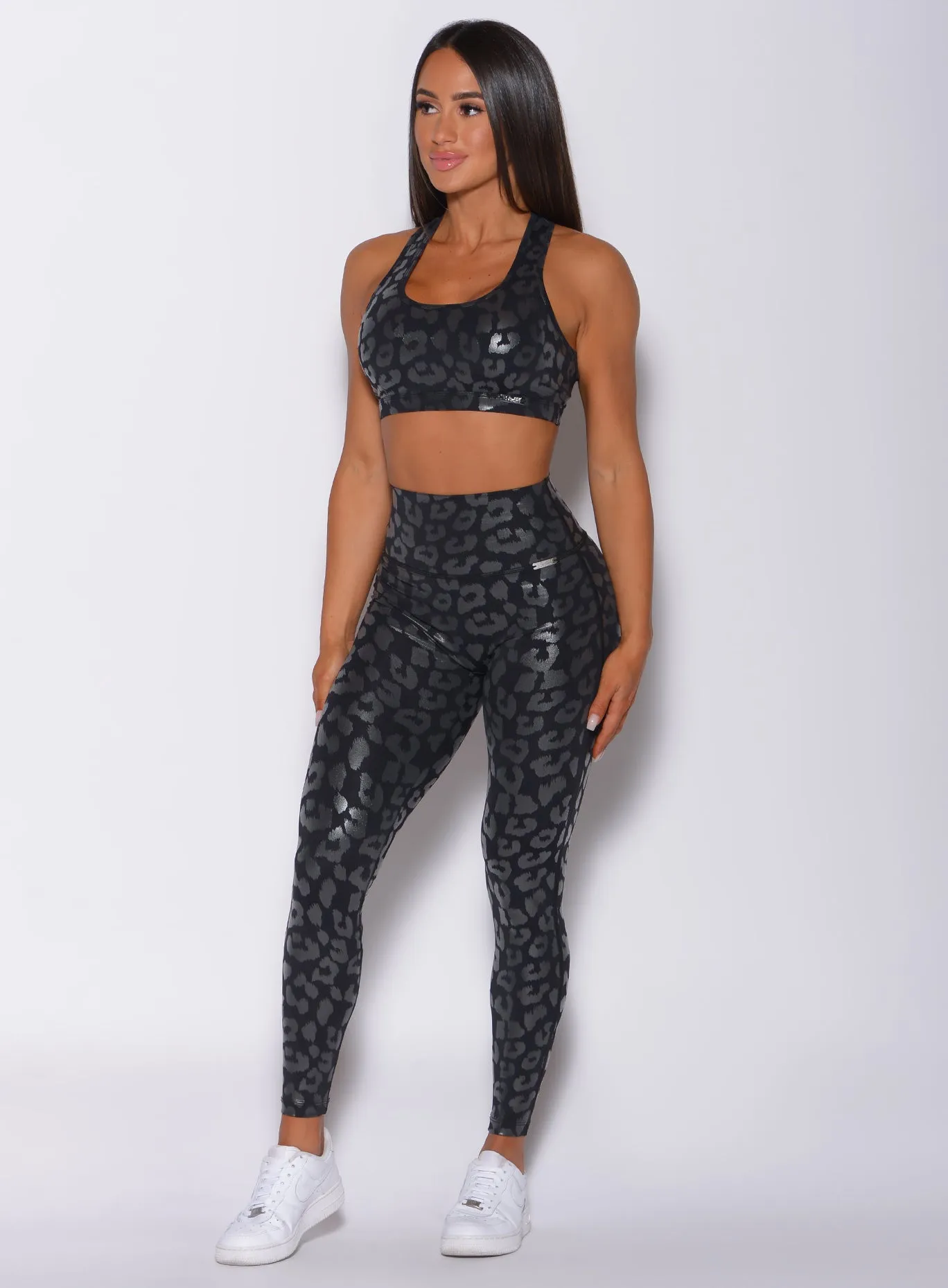 Shine Leopard Leggings sold by Bombshell Sportswear product image thumbnail 2