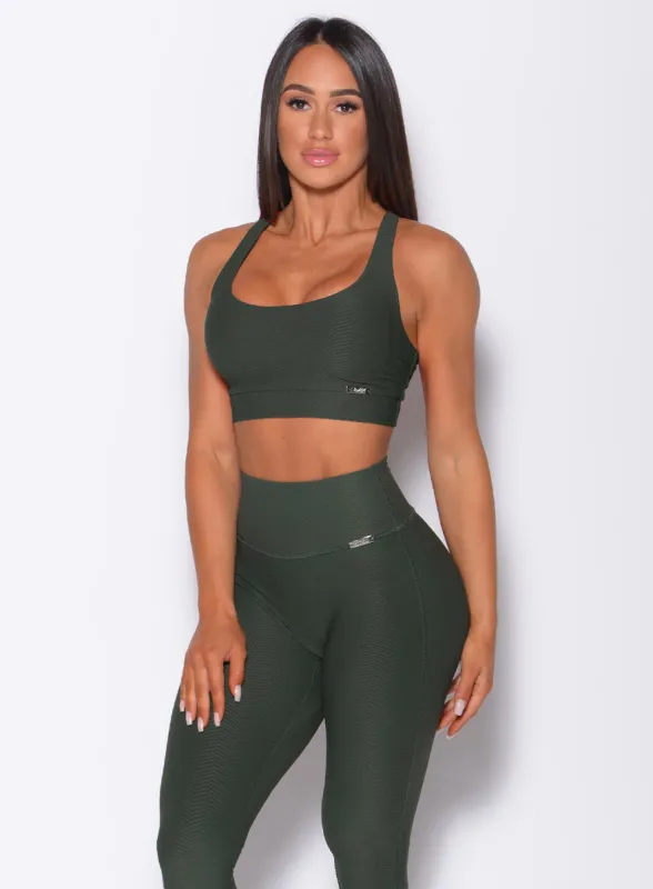 Chevron Sports Bra sold by Bombshell Sportswear