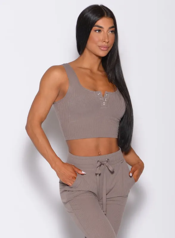 Henley Long Bra sold by Bombshell Sportswear
