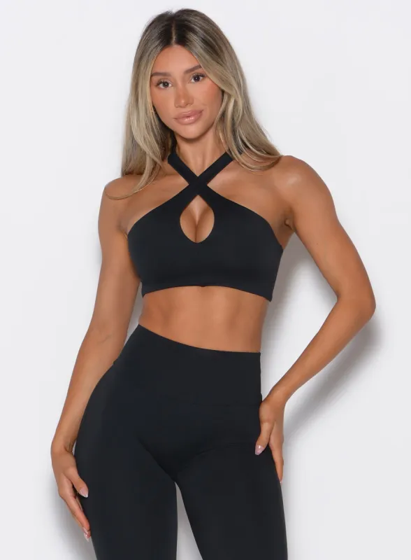 Cross Over Halter Bra sold by Bombshell Sportswear