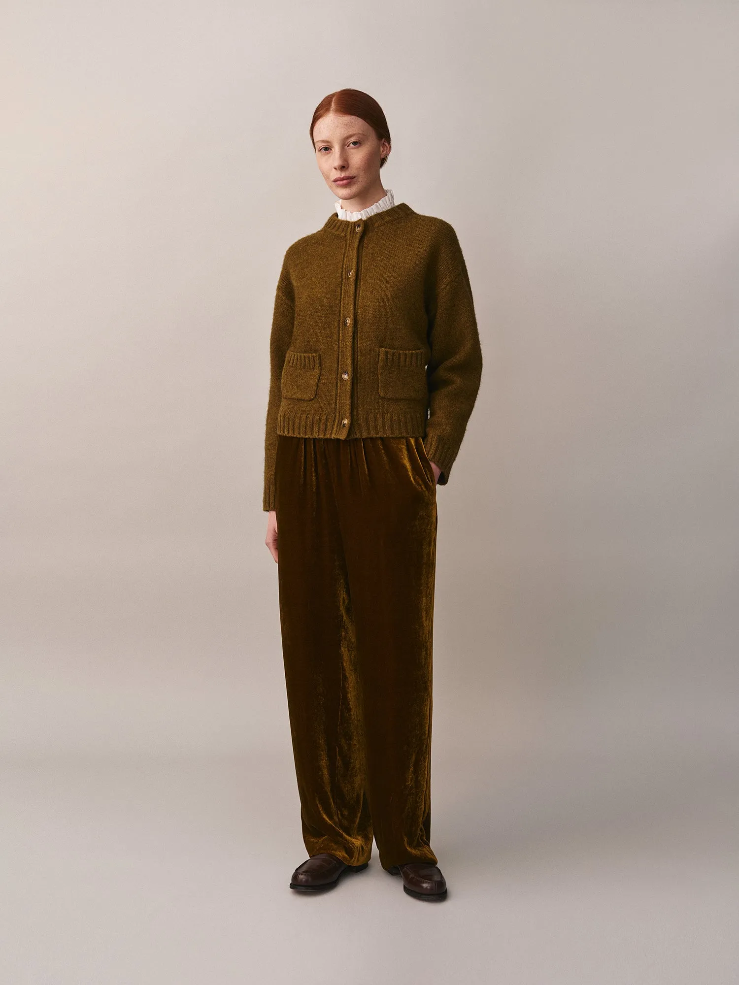 Cardigan Duncan kaki avec poches sold by Bonpoint product image thumbnail 5